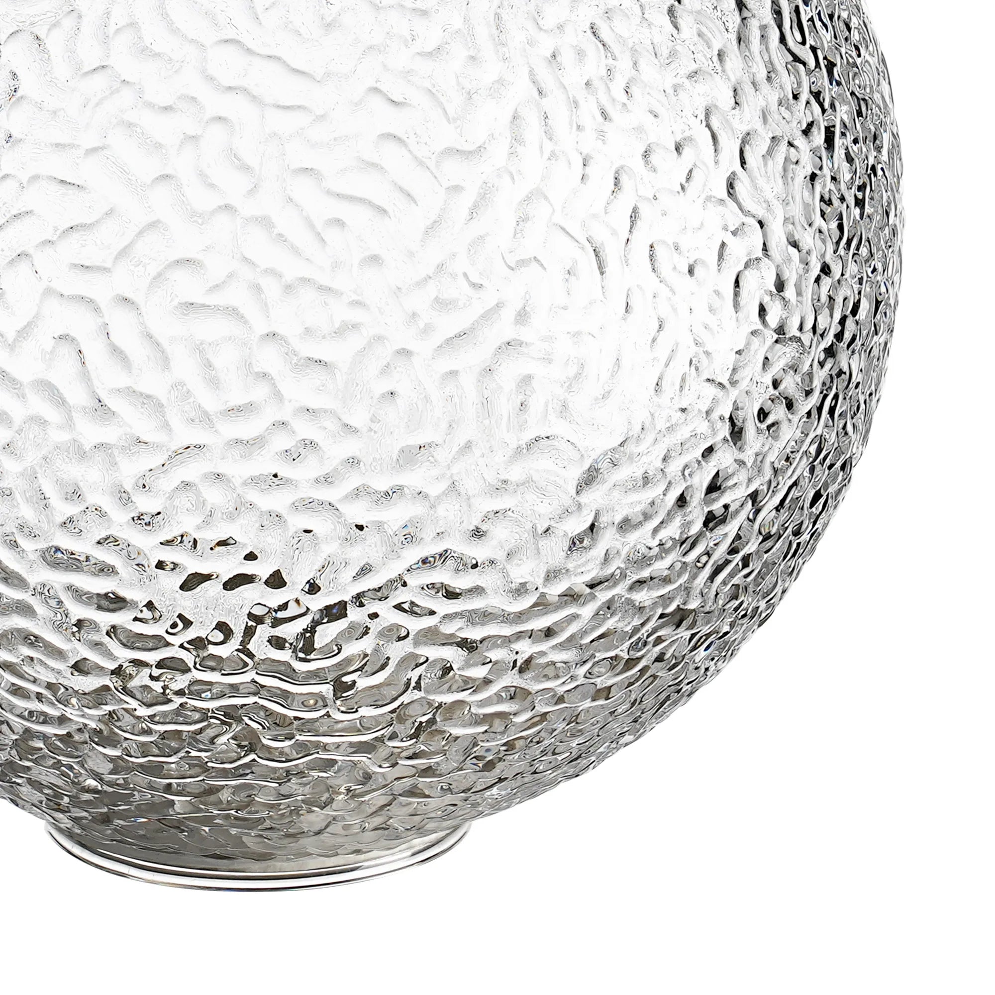 Sycamore 15cm Round Dimpled Glass Shade - Clear