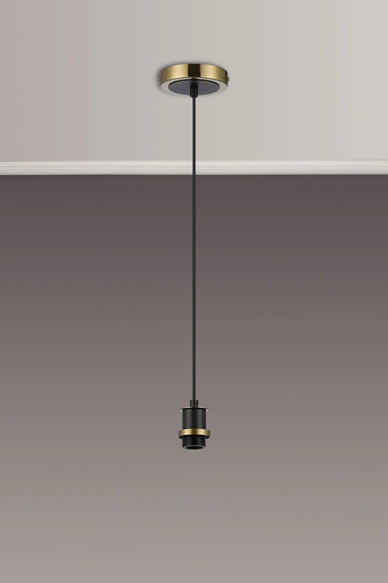 Sycamore Pendant Brass & Satin Black