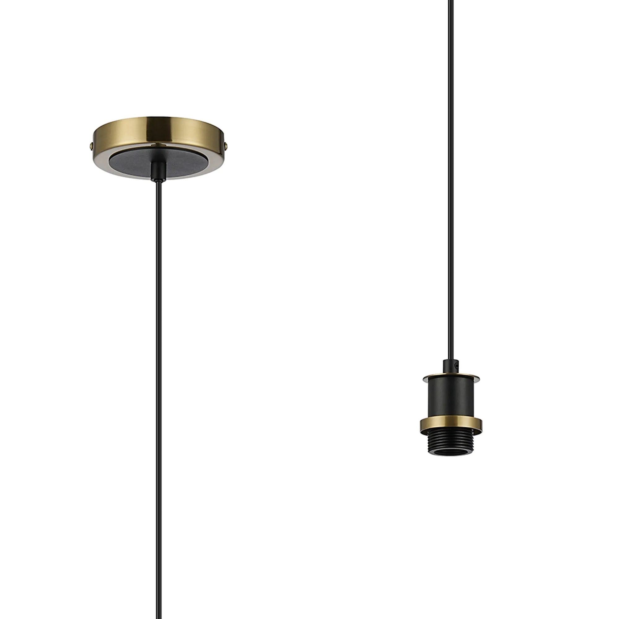 Sycamore Pendant Brass & Satin Black