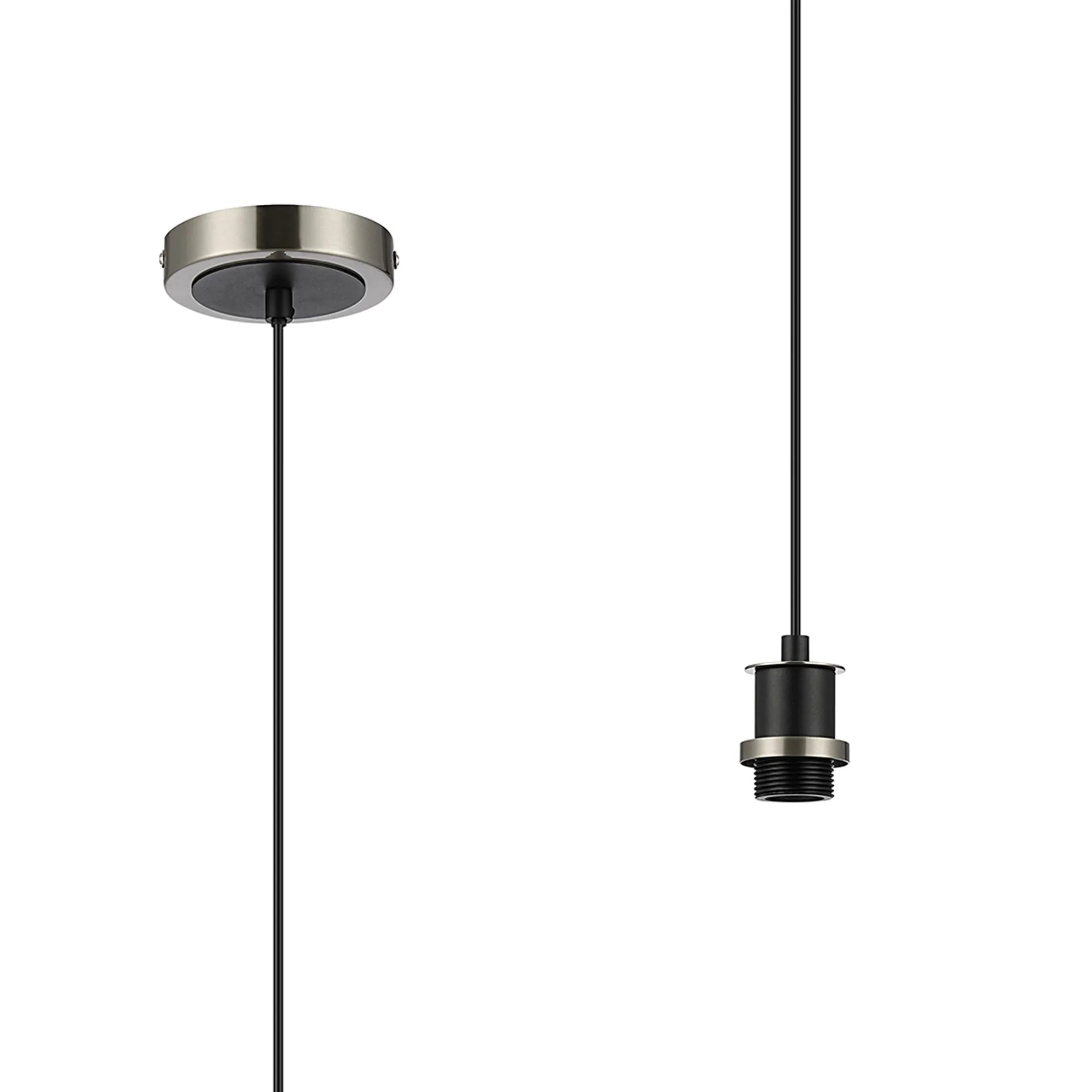 Sycamore Pendant - Satin Nickel & Satin Black