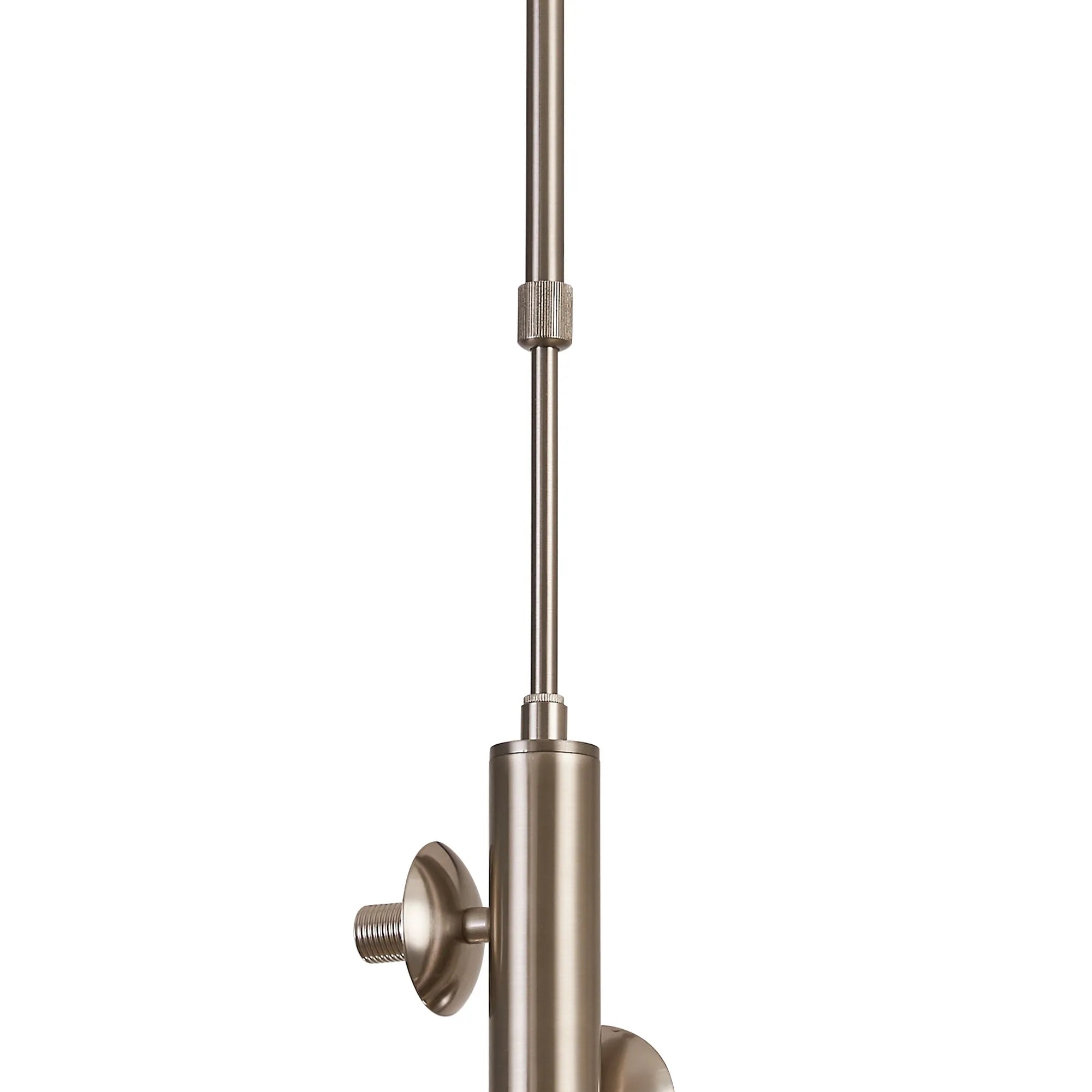 Deacon Vertical Linear Telescopic Pendant (Frame Only) 6 Light - Satin Nickel