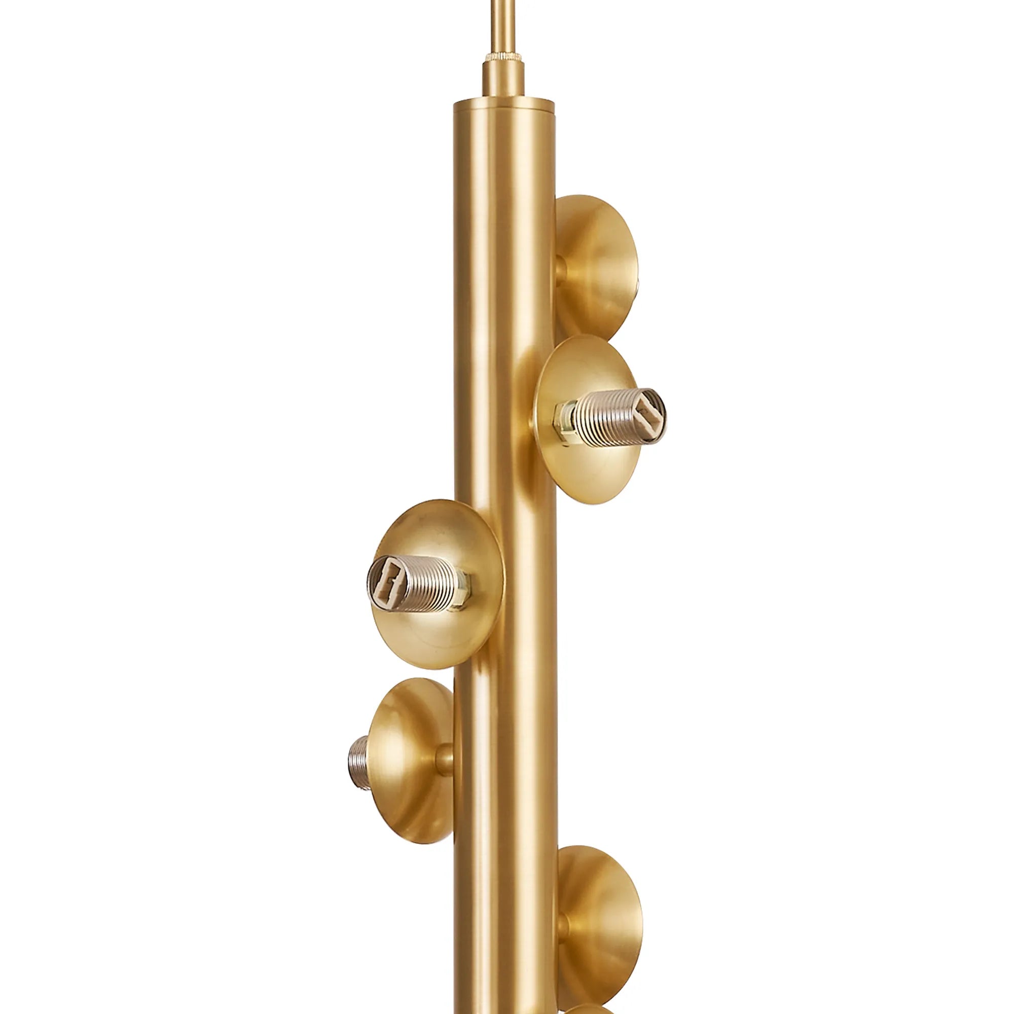 Deacon Vertical Linear Telescopic Pendant (Frame Only) 10 Light - Satin Gold