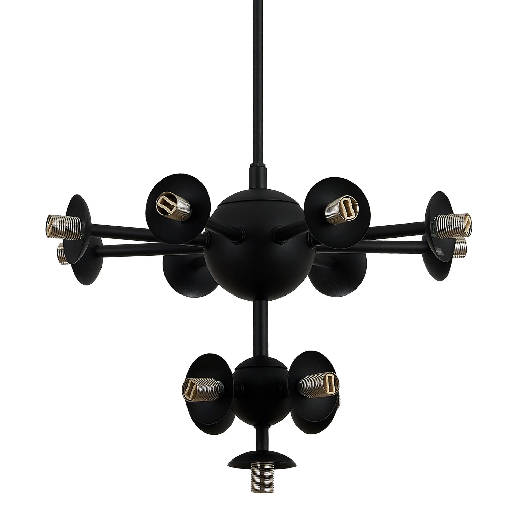 Deacon Telescopic Multi Arm Pendant (Frame Only) 13 Light - Satin Black