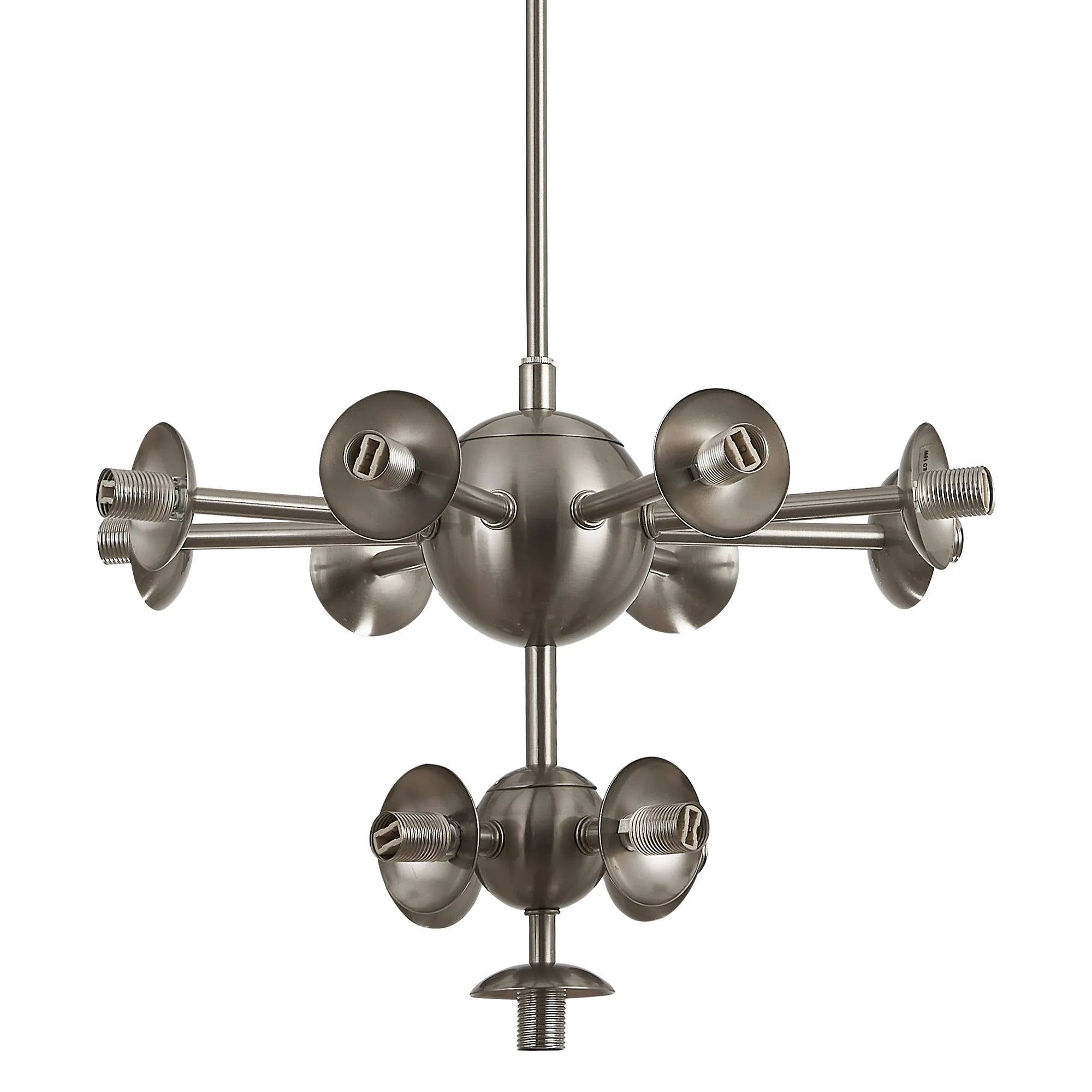 Deacon Telescopic Multi Arm Pendant (Frame Only) 13 Light - Satin Nickel