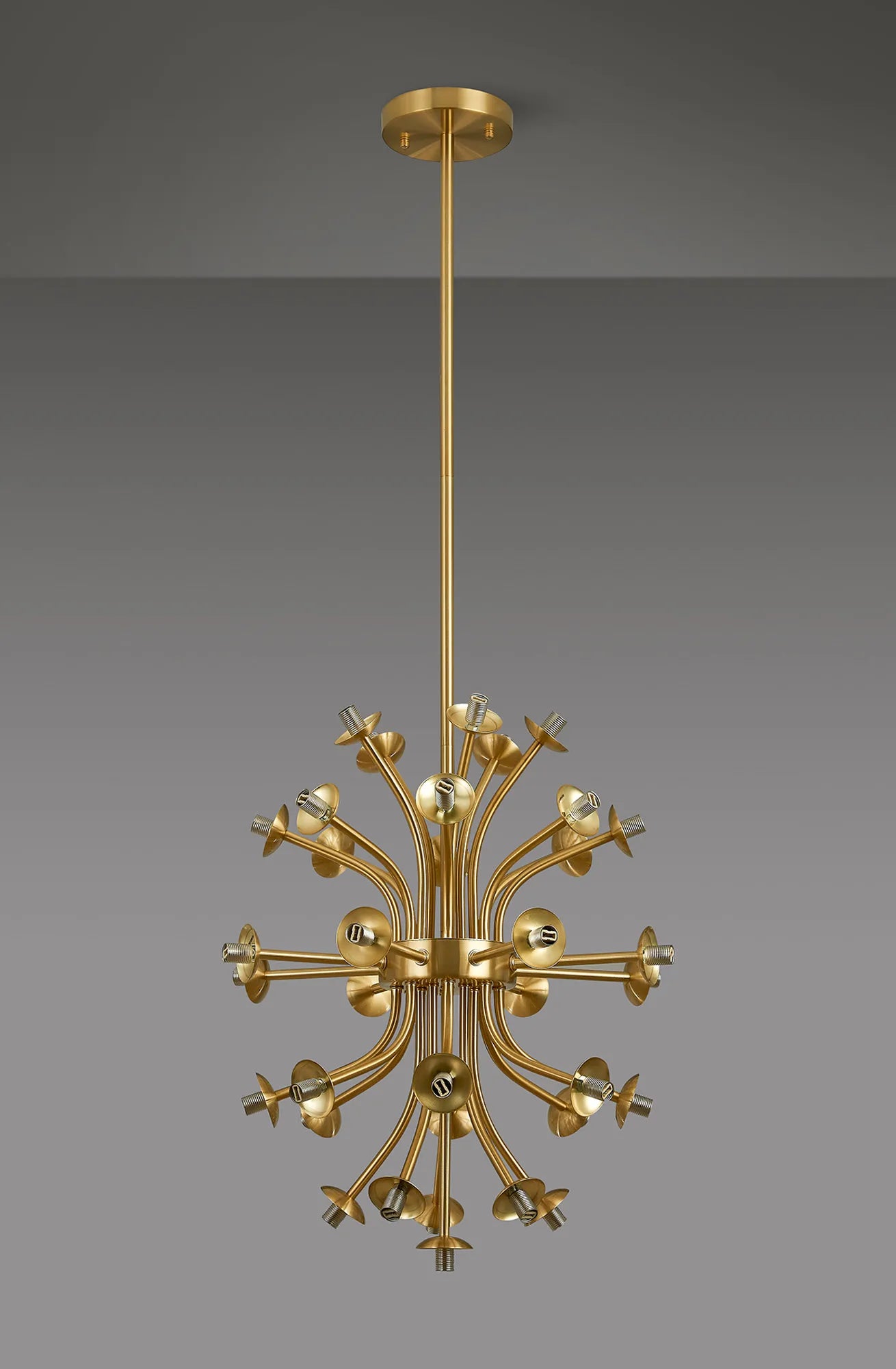Deacon Fixed Multi Arm Sphere Pendant (Frame Only) 35 Light - Satin Gold