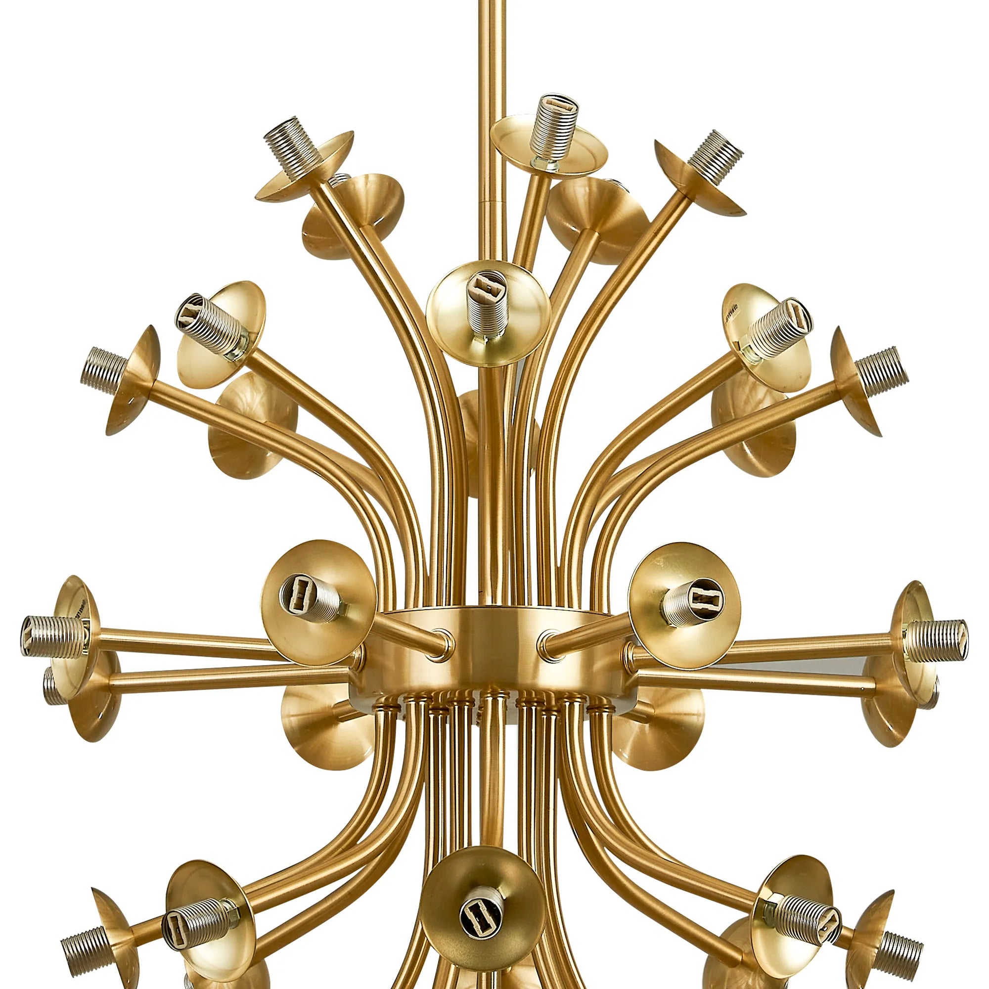 Deacon Fixed Multi Arm Sphere Pendant (Frame Only) 35 Light - Satin Gold