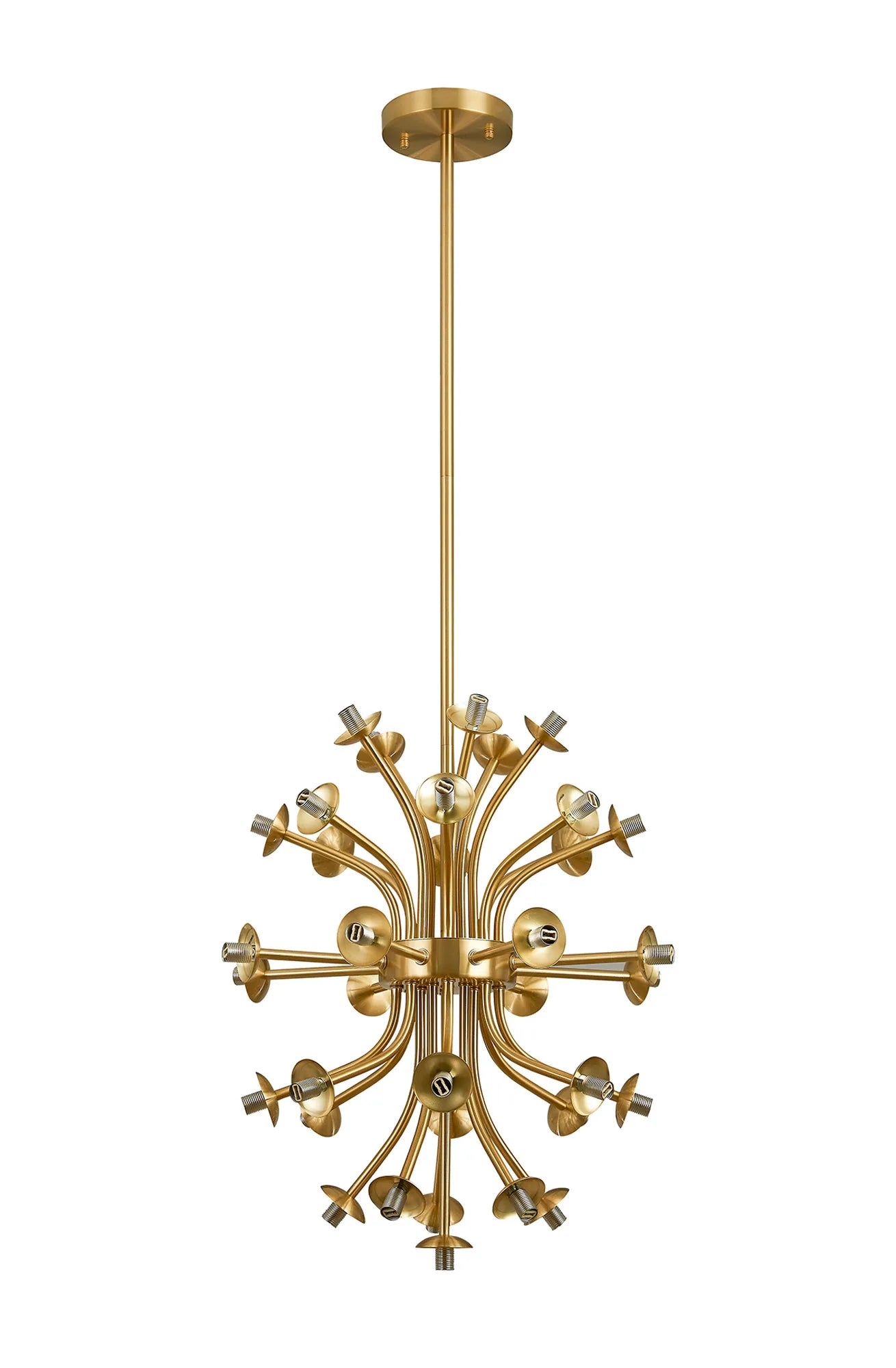 Deacon Fixed Multi Arm Sphere Pendant (Frame Only) 35 Light - Satin Gold
