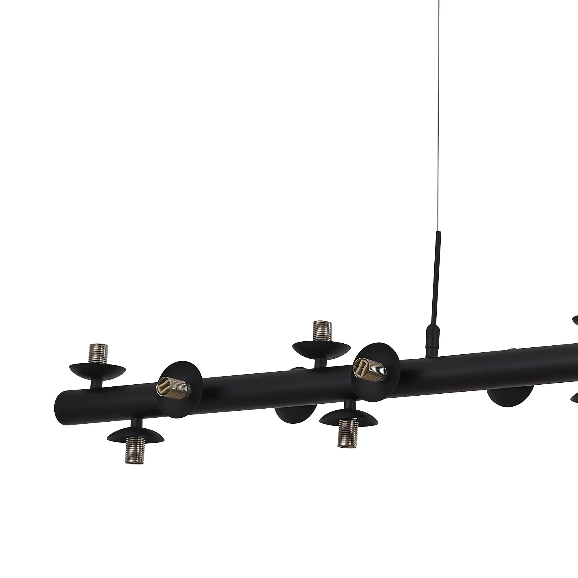 Deacon Linear Pendant (Frame Only) 19 Light - Satin Black