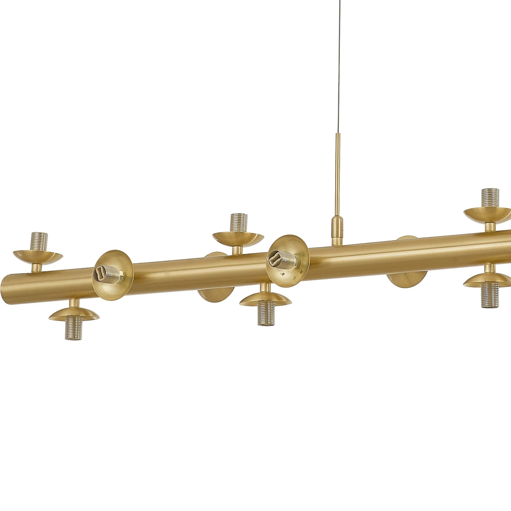 Deacon Linear Pendant (Frame Only) 19 Light - Satin Gold