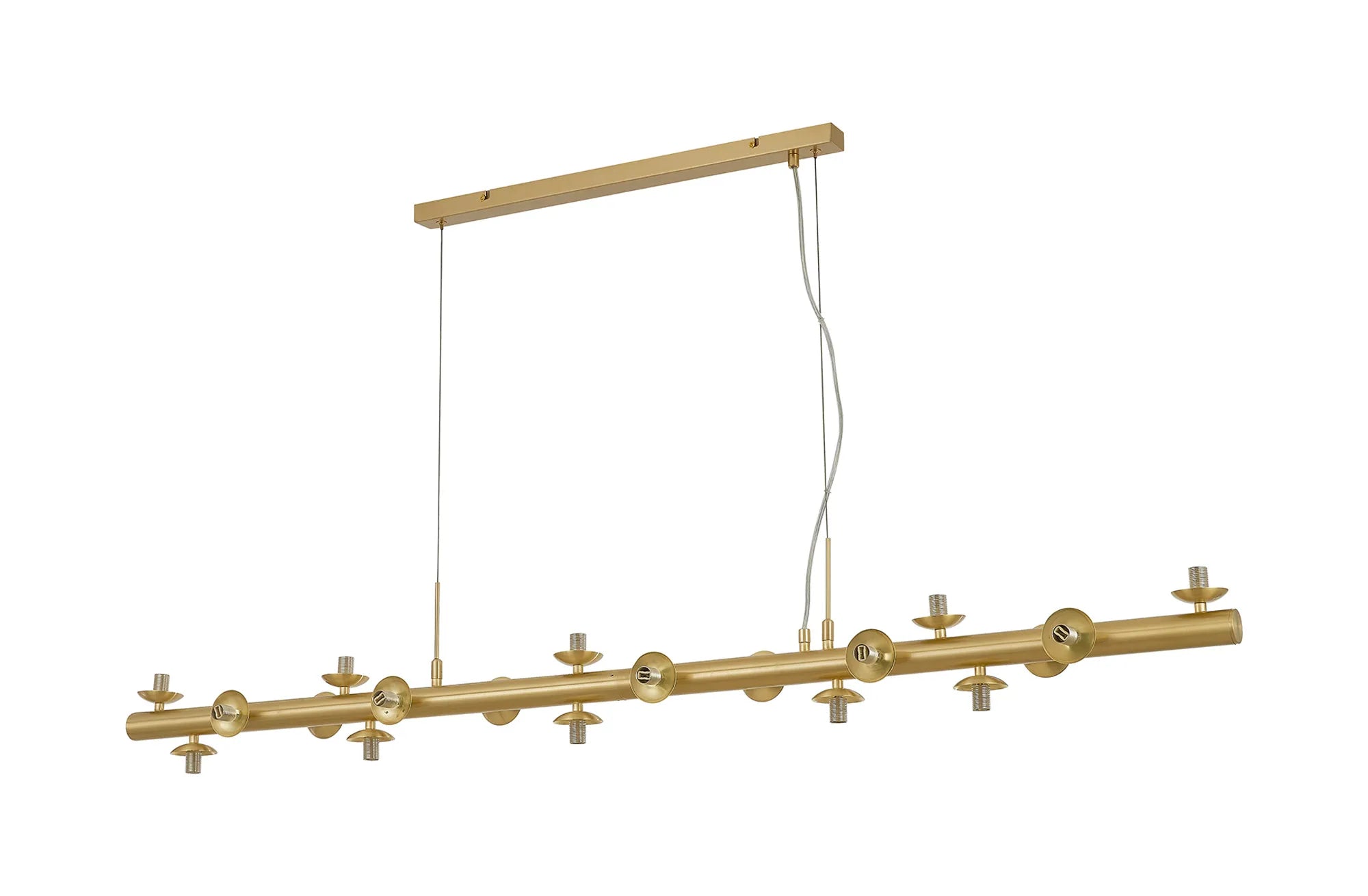 Deacon Linear Pendant (Frame Only) 19 Light - Satin Gold