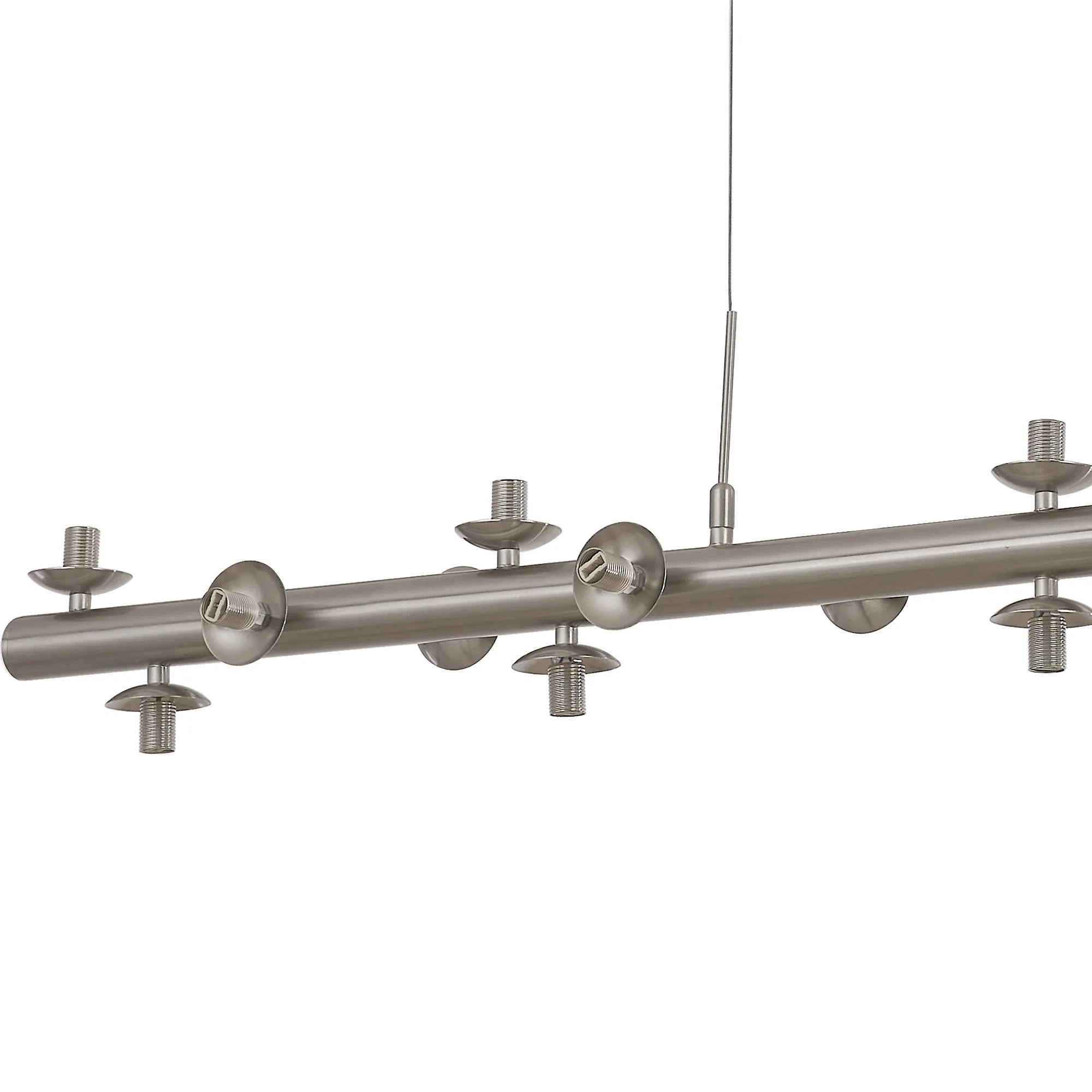 Deacon Linear Pendant (Frame Only) 19 Light - Satin Nickel