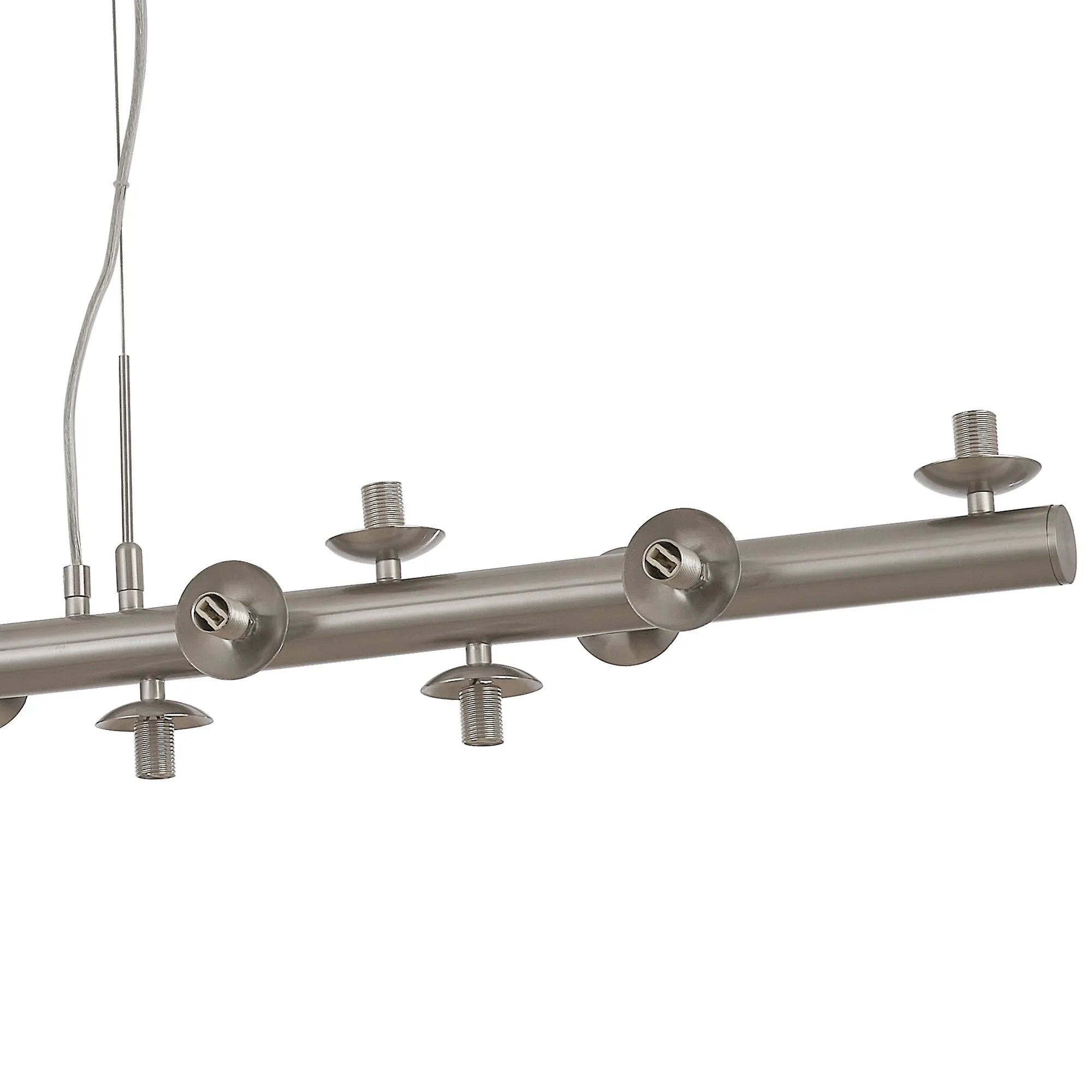 Deacon Linear Pendant (Frame Only) 19 Light - Satin Nickel