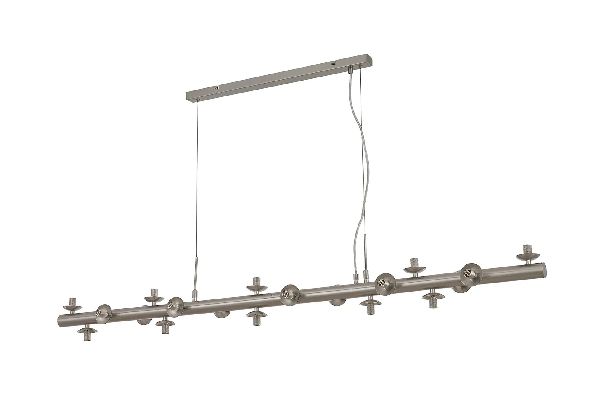 Deacon Linear Pendant (Frame Only) 19 Light - Satin Nickel