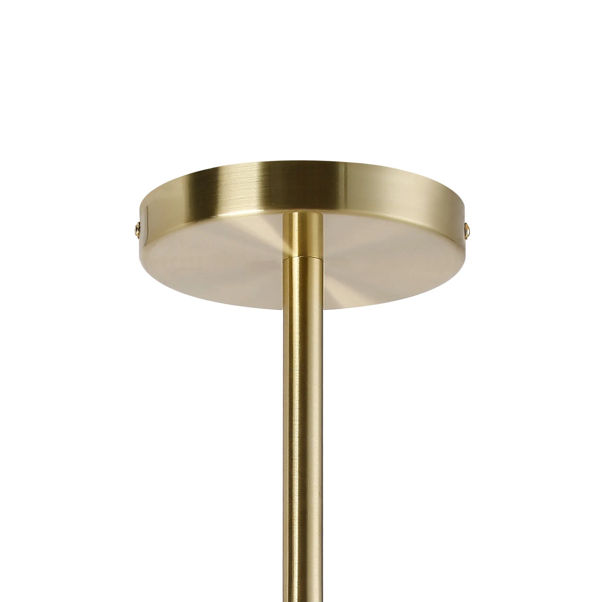 Deacon Semi-Flush 3 Arm Ceiling Light - (Frame Only) 6 Light - Satin Gold