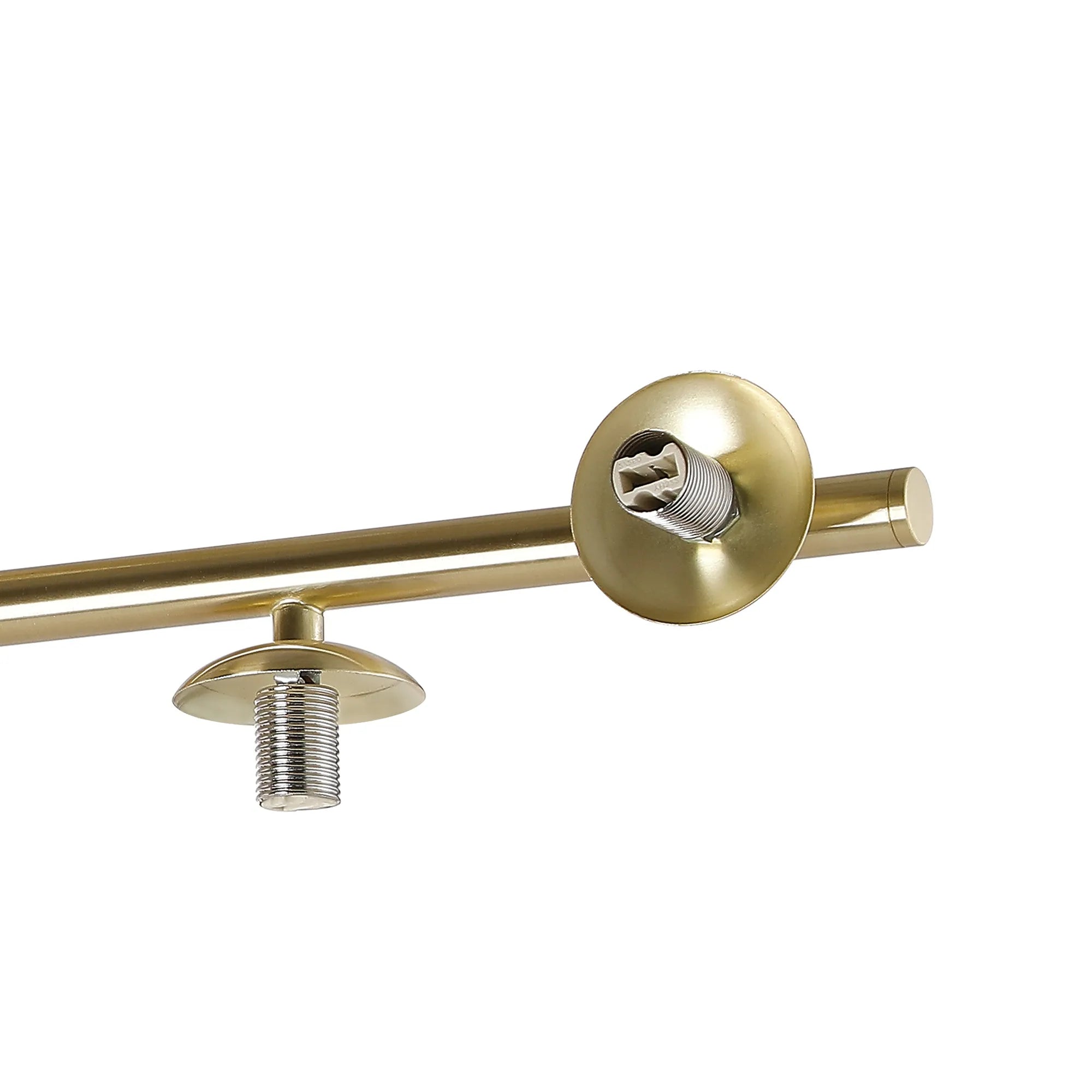 Deacon Semi-Flush 3 Arm Ceiling Light - (Frame Only) 6 Light - Satin Gold