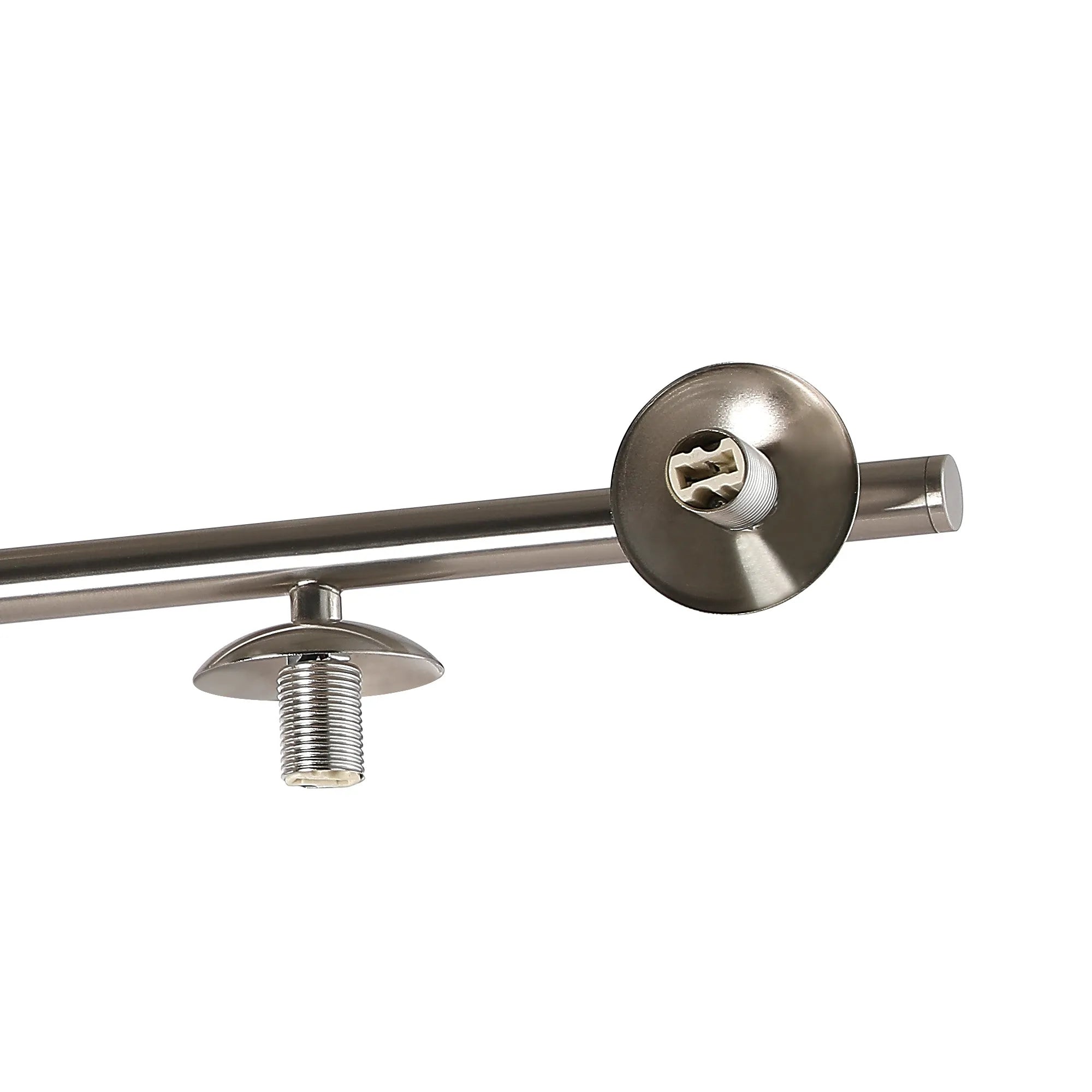 Deacon Semi-Flush 3 Arm Ceiling Light - (Frame Only) 6 Light - Satin Nickel