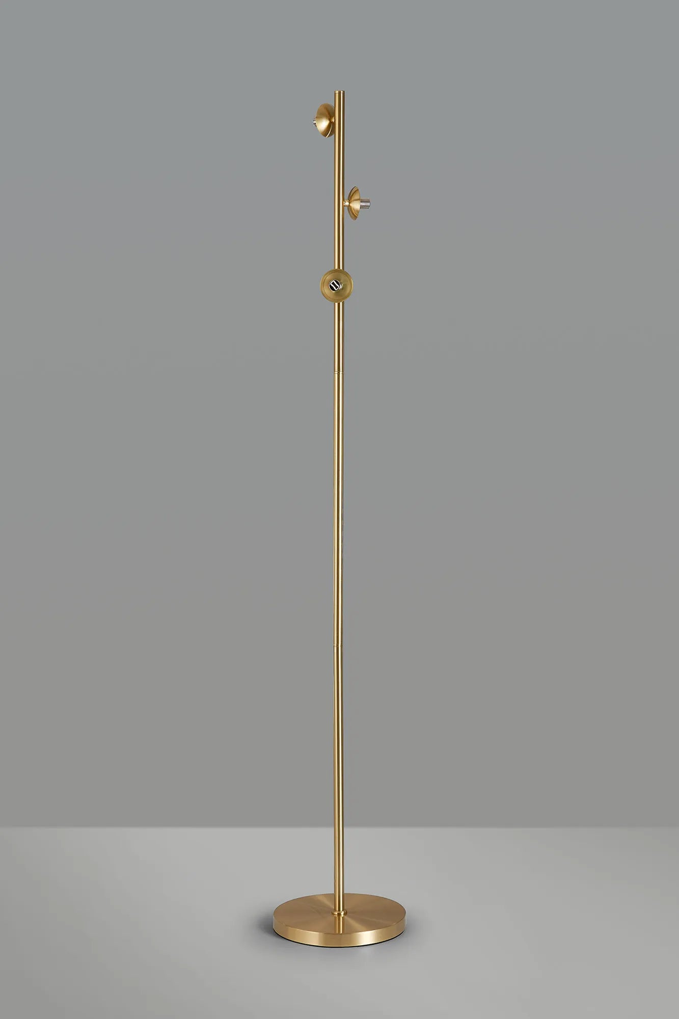Deacon Floor Lamp Without Shade 3 Light - Satin Gold