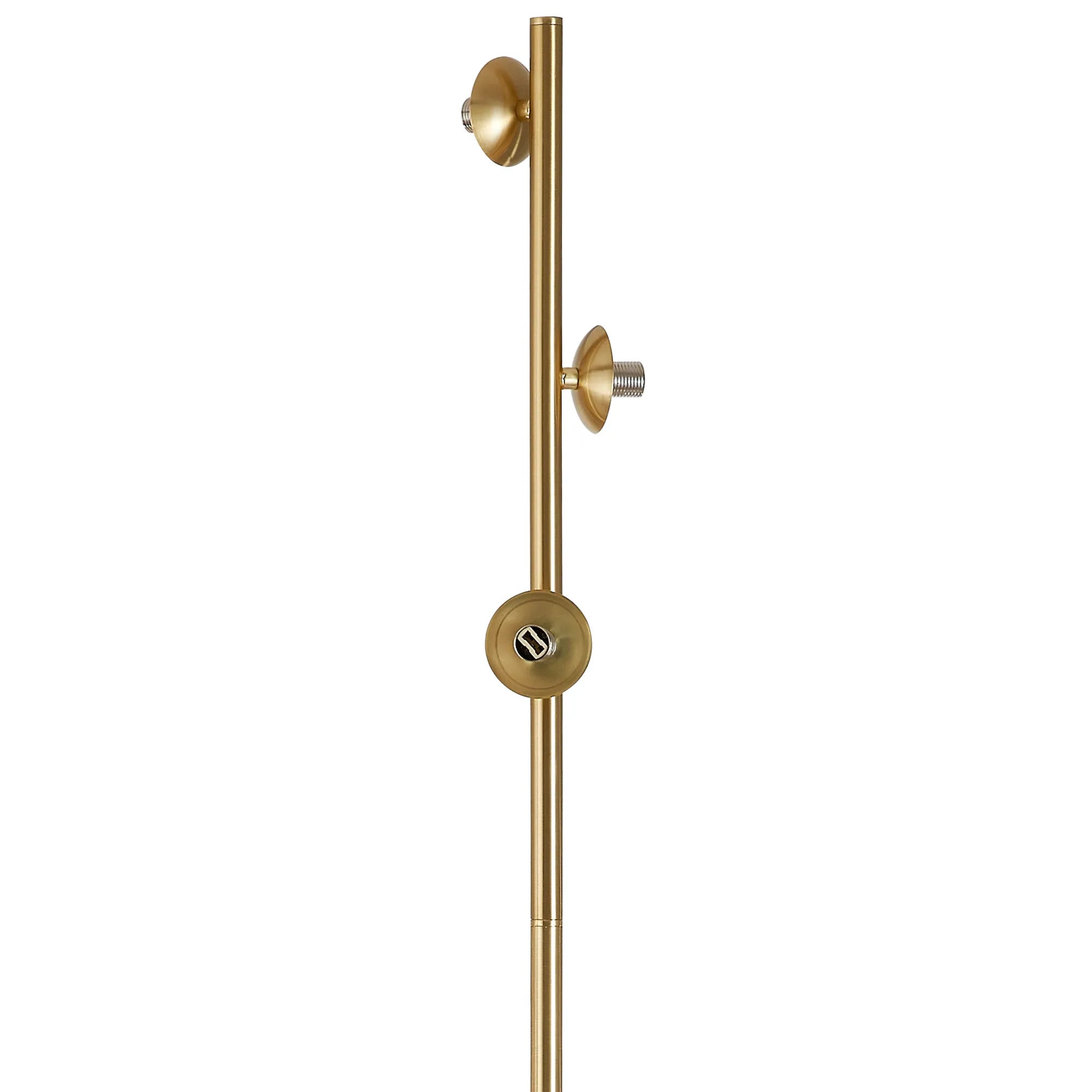 Deacon Floor Lamp Without Shade 3 Light - Satin Gold