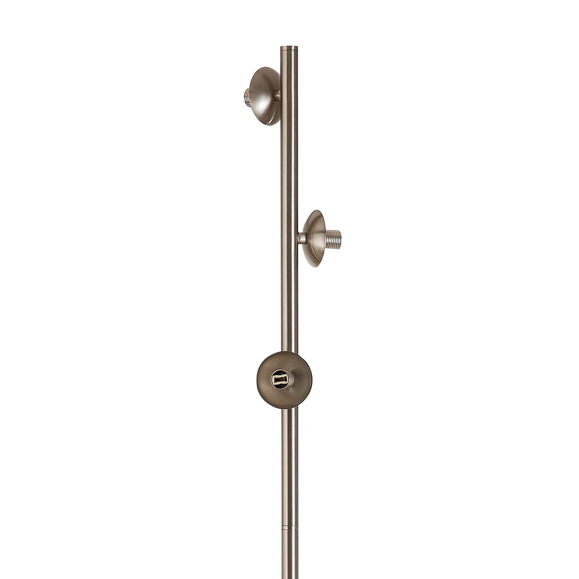 Deacon Floor Lamp Without Shade 3 Light - Satin Nickel