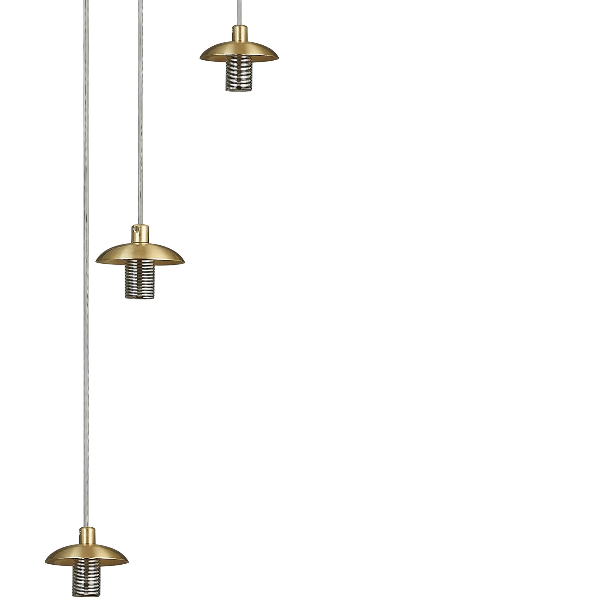Deacon 40cm Round Pendant (Frame Only) 7 Light - Satin Gold