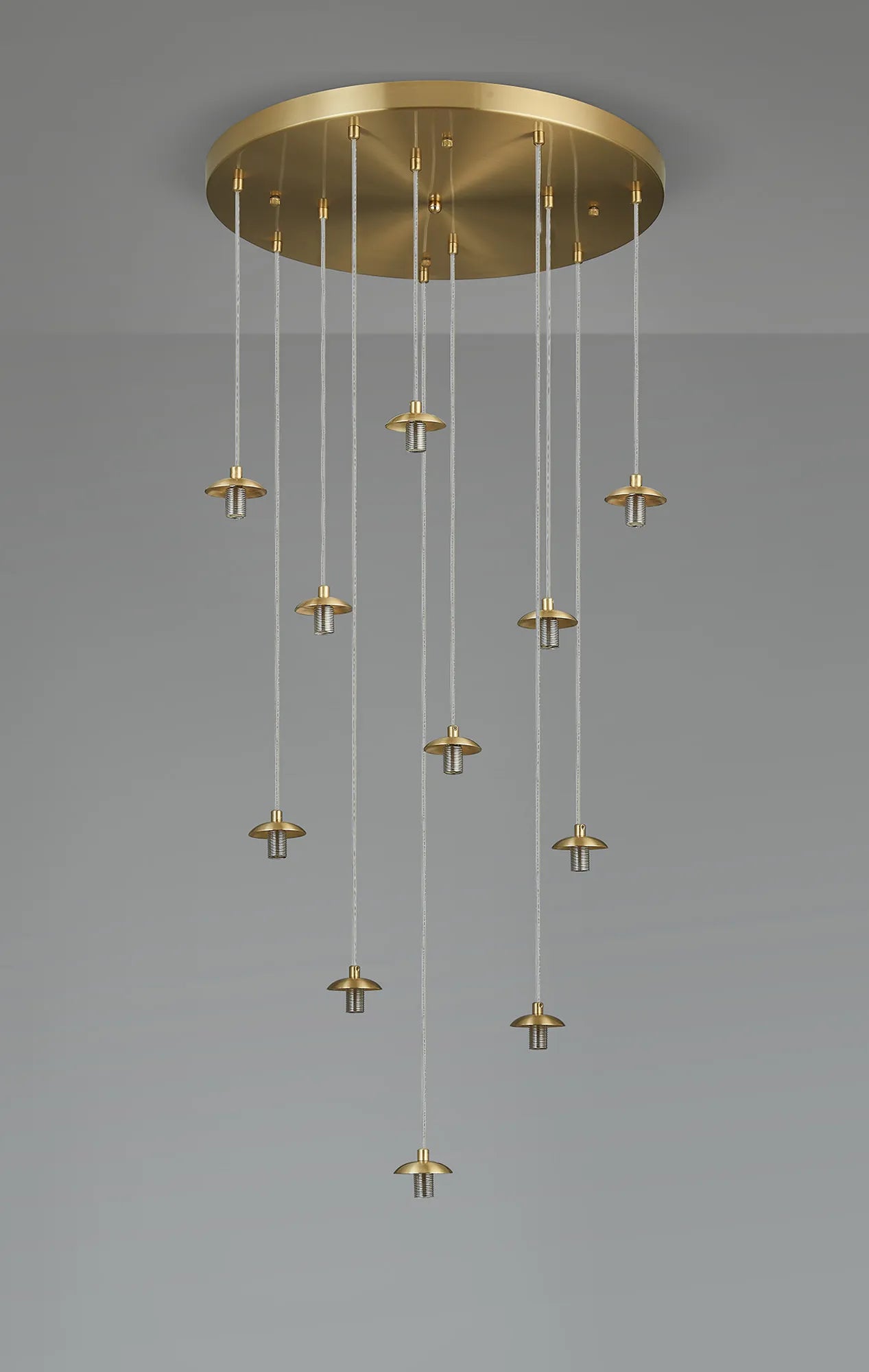 Deacon 50cm Round Pendant (Frame Only) 1 Single Light - Satin Gold