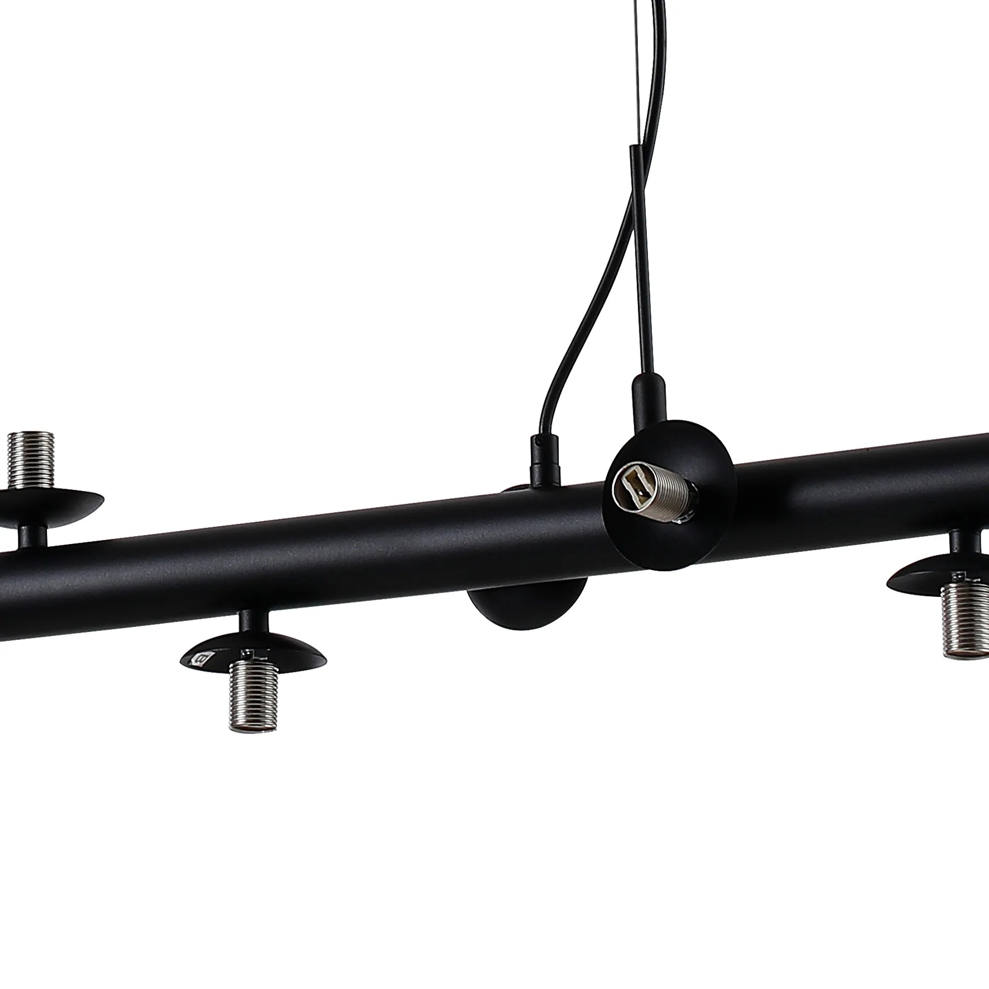 Deacon Linear Pendant (Frame Only) 9 Light - Satin Black