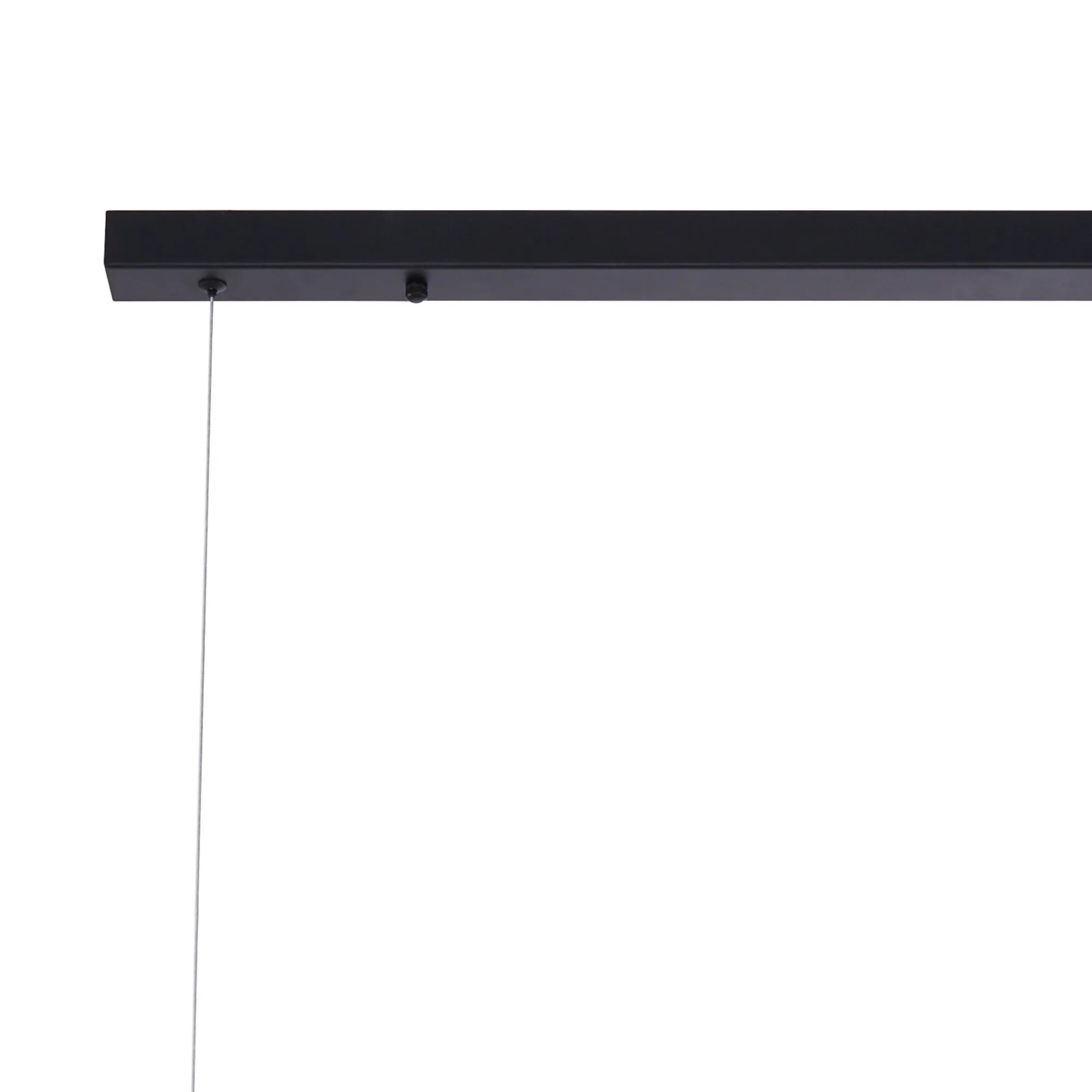 Deacon Linear Pendant 9 Light - Satin Black Iridescent Plated Glass