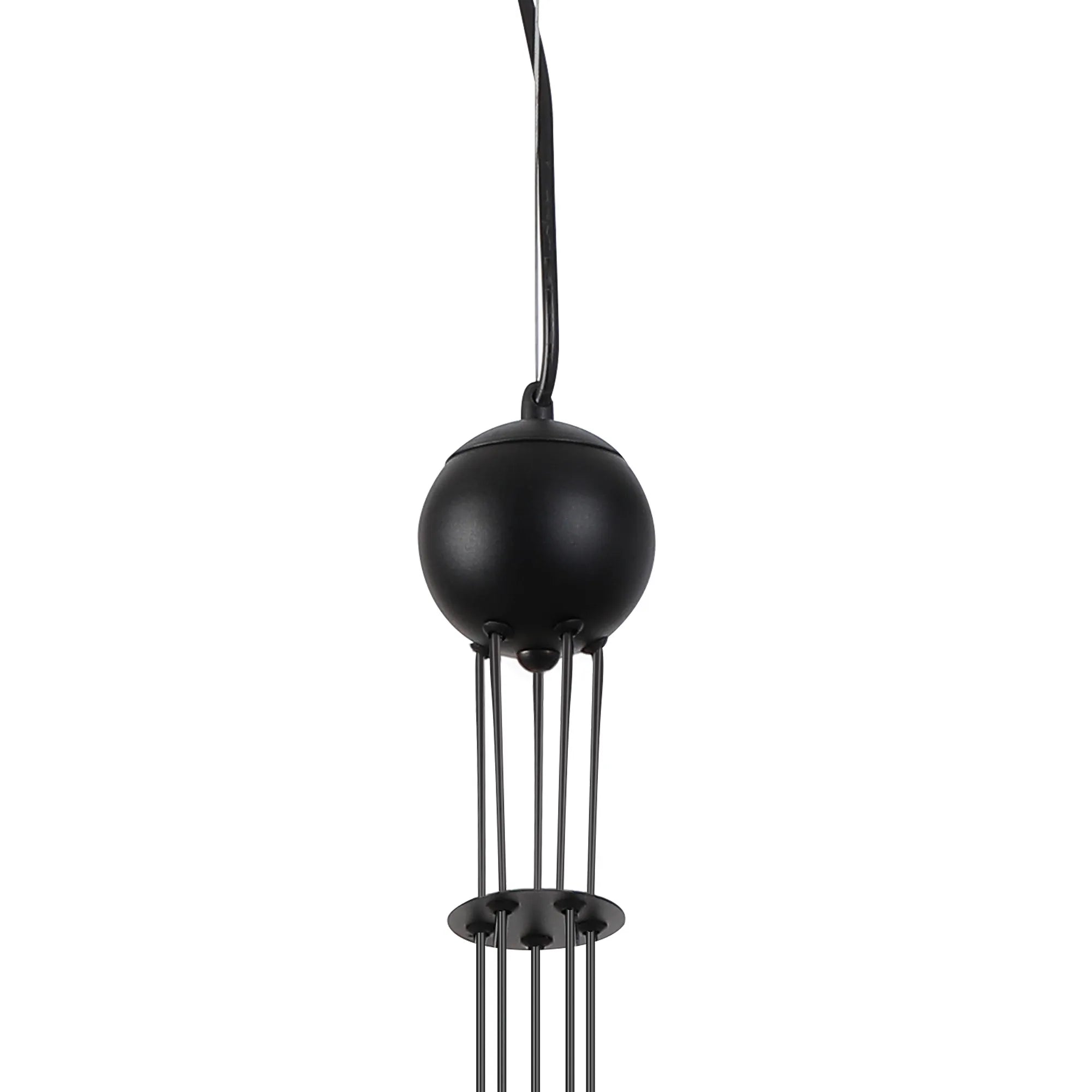Deacon Pendant (Frame Only) 5 Light - Satin Black