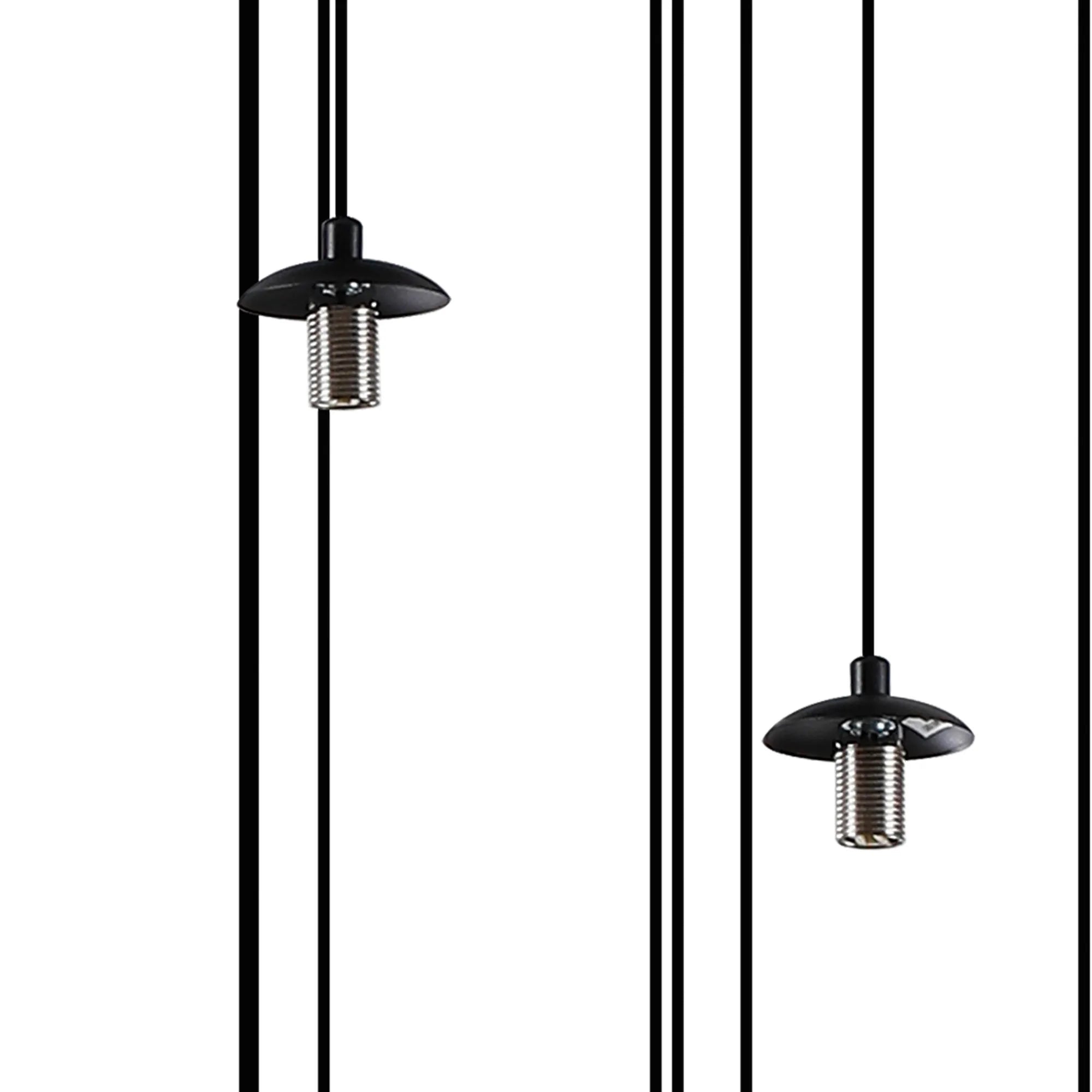 Deacon Pendant (Frame Only) 16 Light - Satin Black
