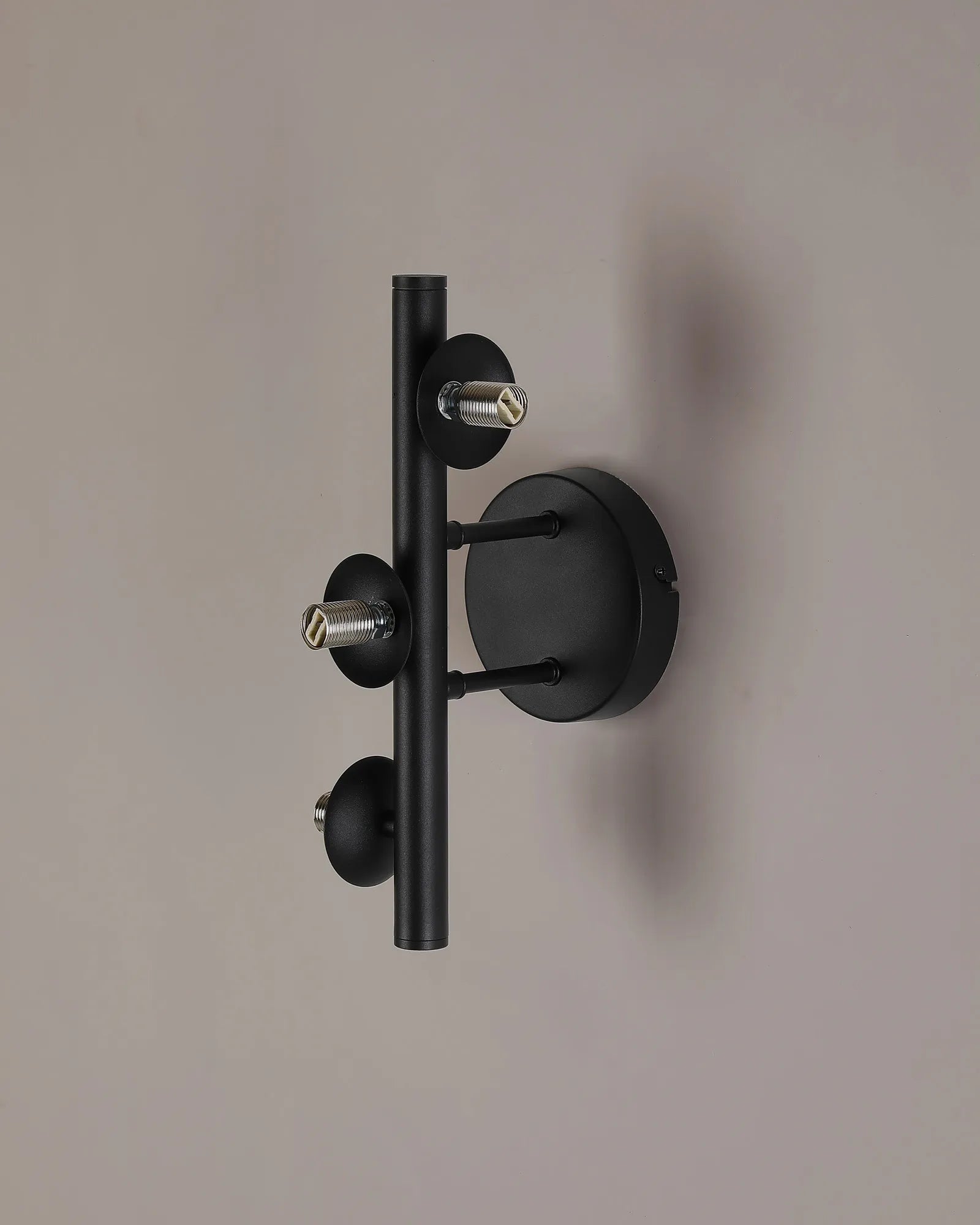 Deacon Wall Lamp (Frame Only) 3 Light - Satin Black