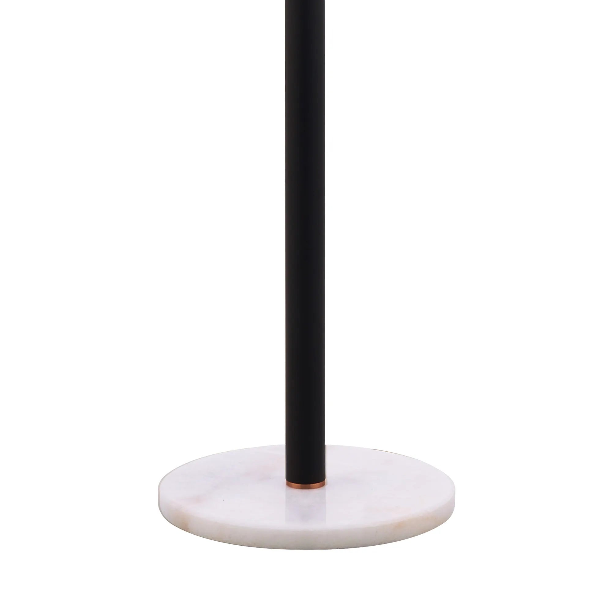 Deacon Floor Lamp 1 Single Light - Satin Black Iridescent Plated Glass