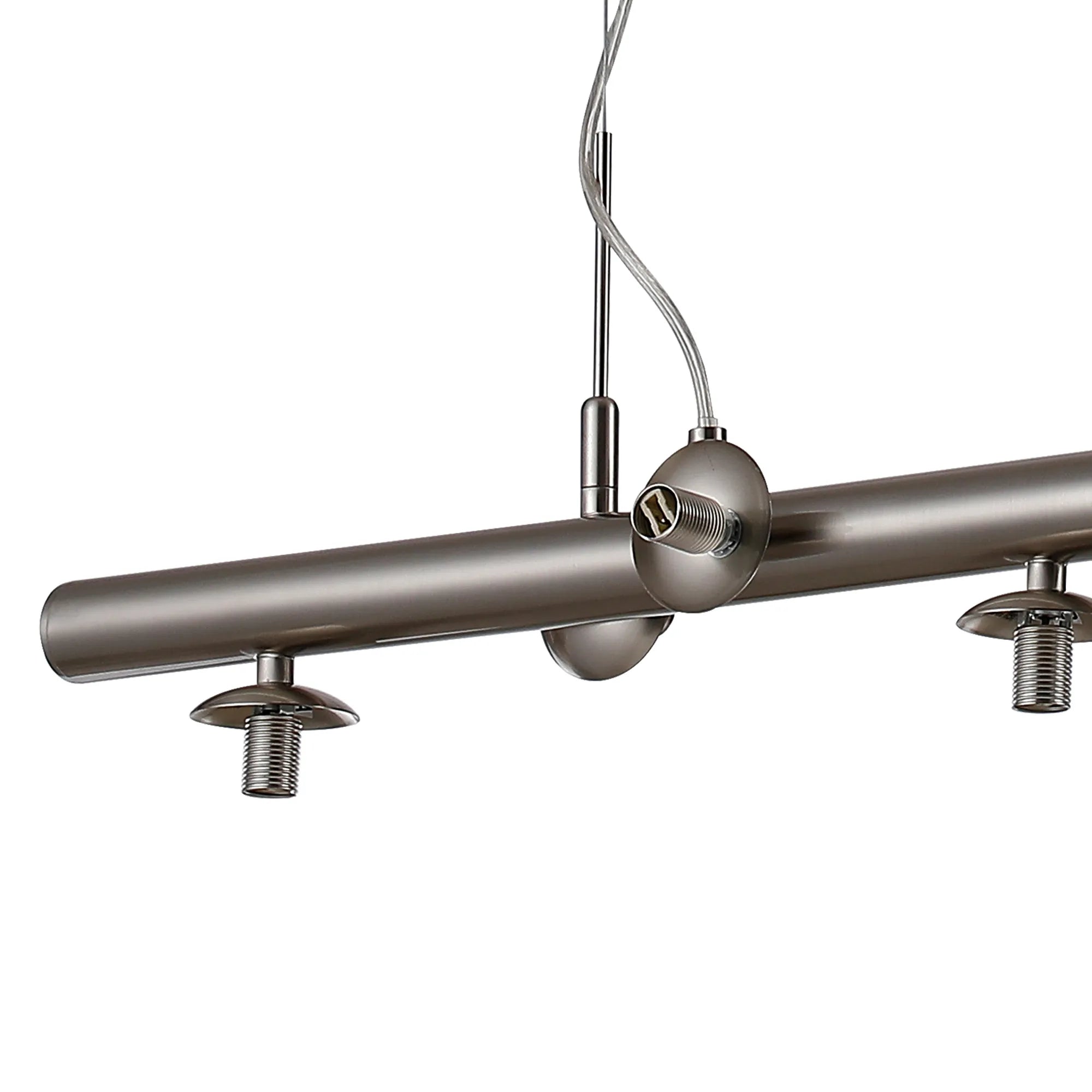 Deacon Linear Pendant (Frame Only) 9 Light - Satin Nickel