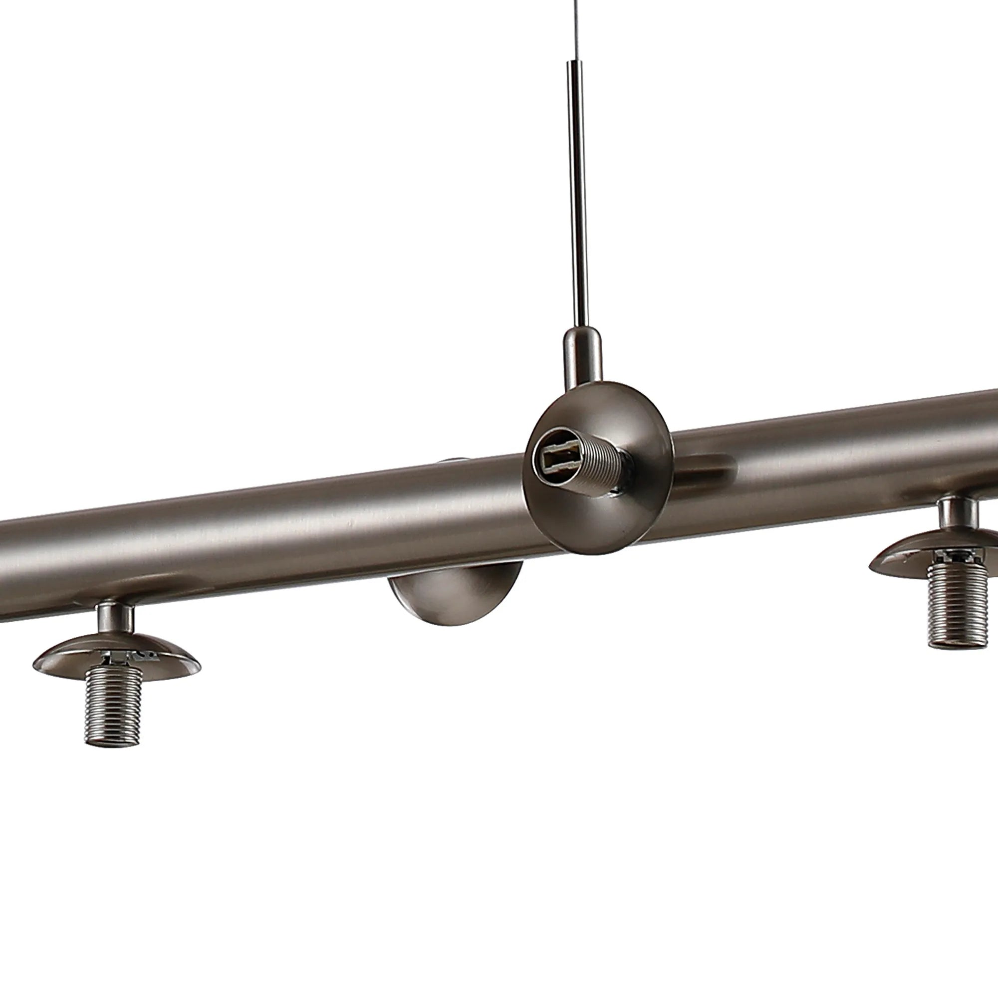 Deacon Linear Pendant (Frame Only) 9 Light - Satin Nickel