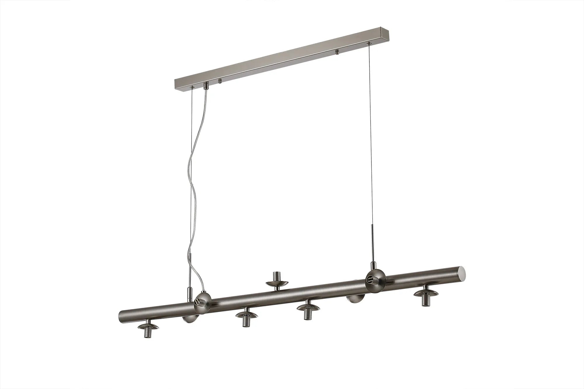 Deacon Linear Pendant (Frame Only) 9 Light - Satin Nickel