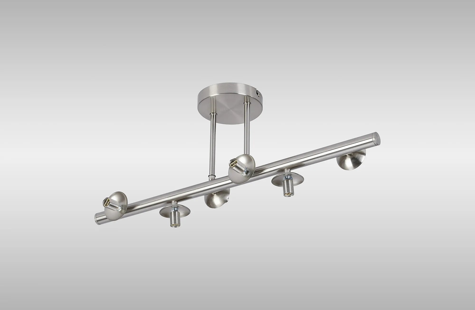 Deacon Semi-Flush Ceiling Light - (Frame Only) 6 Light - Satin Nickel