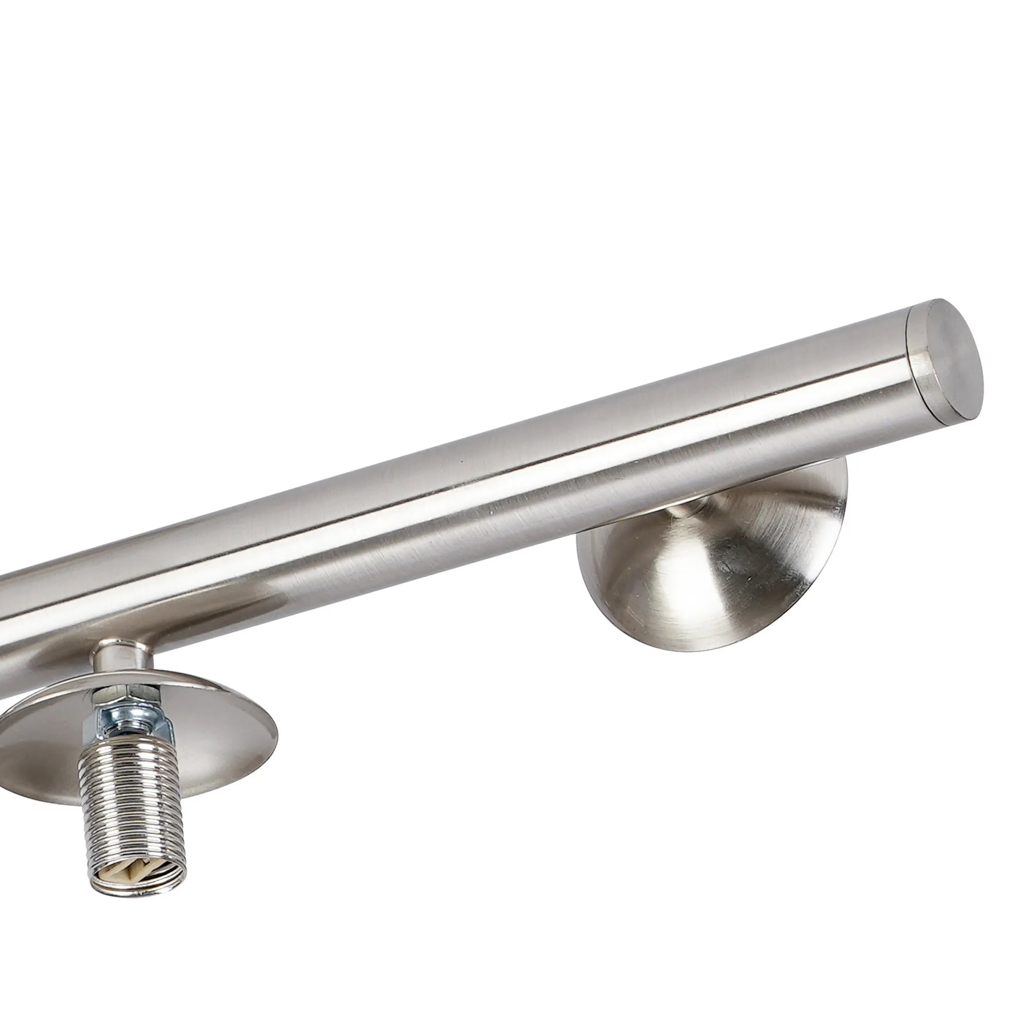 Deacon Semi-Flush Ceiling Light - (Frame Only) 6 Light - Satin Nickel