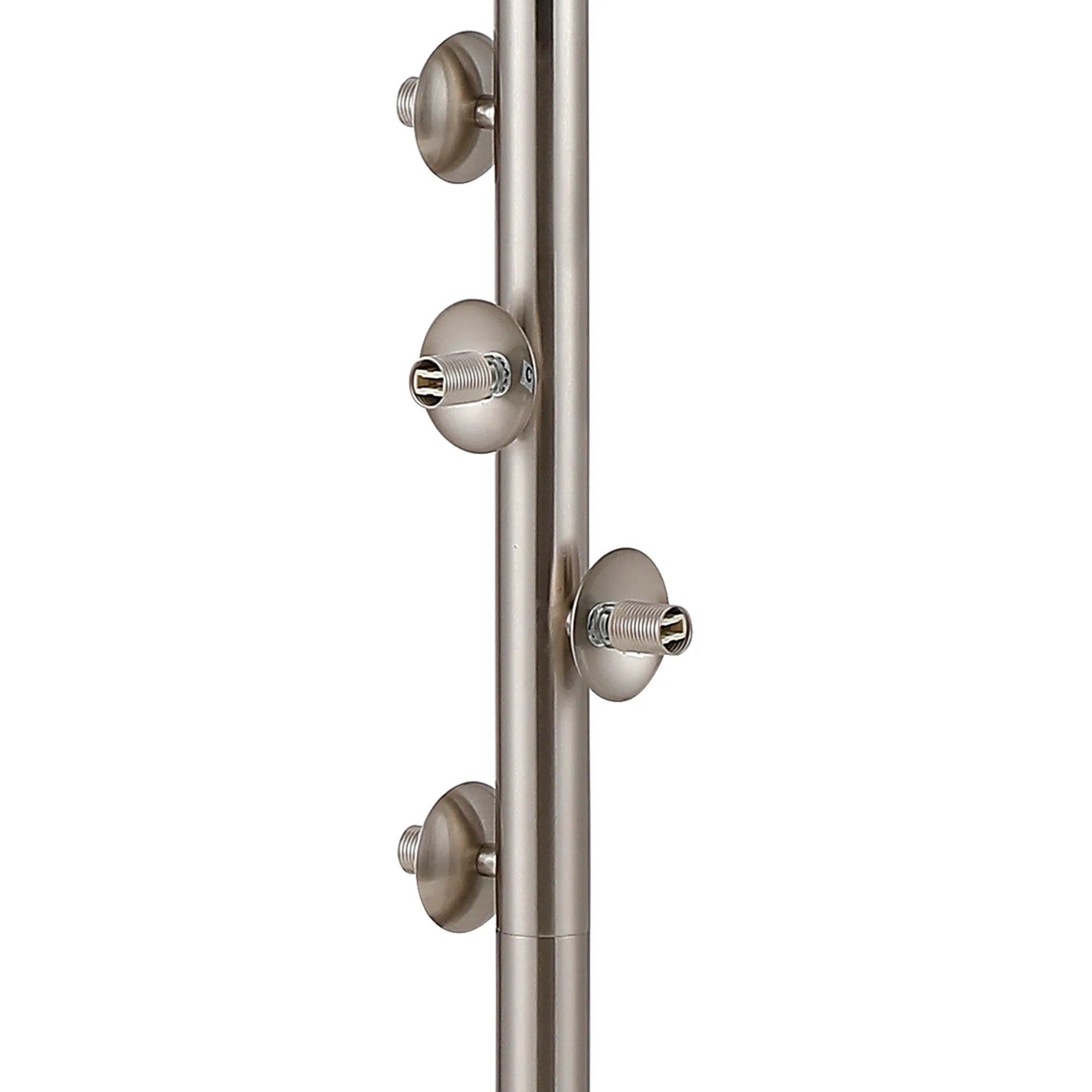 Deacon Floor Lamp Without Shade 1 Single Light - Satin Nickel