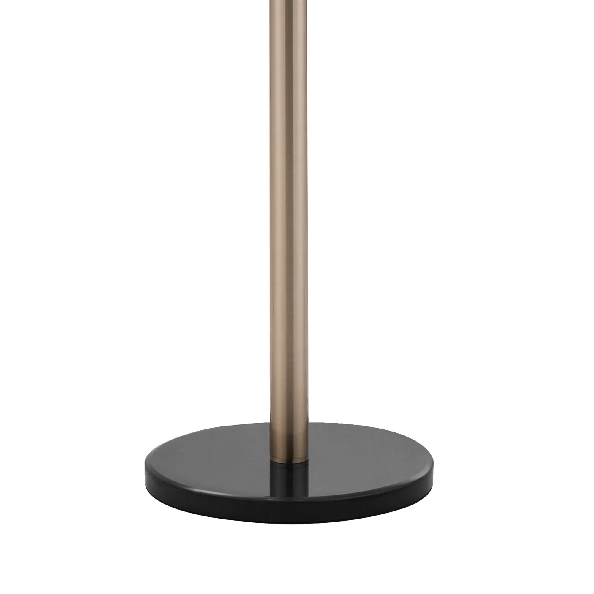 Deacon Floor Lamp 1 Single Light - Satin Nickel Iridescent Plated Glass