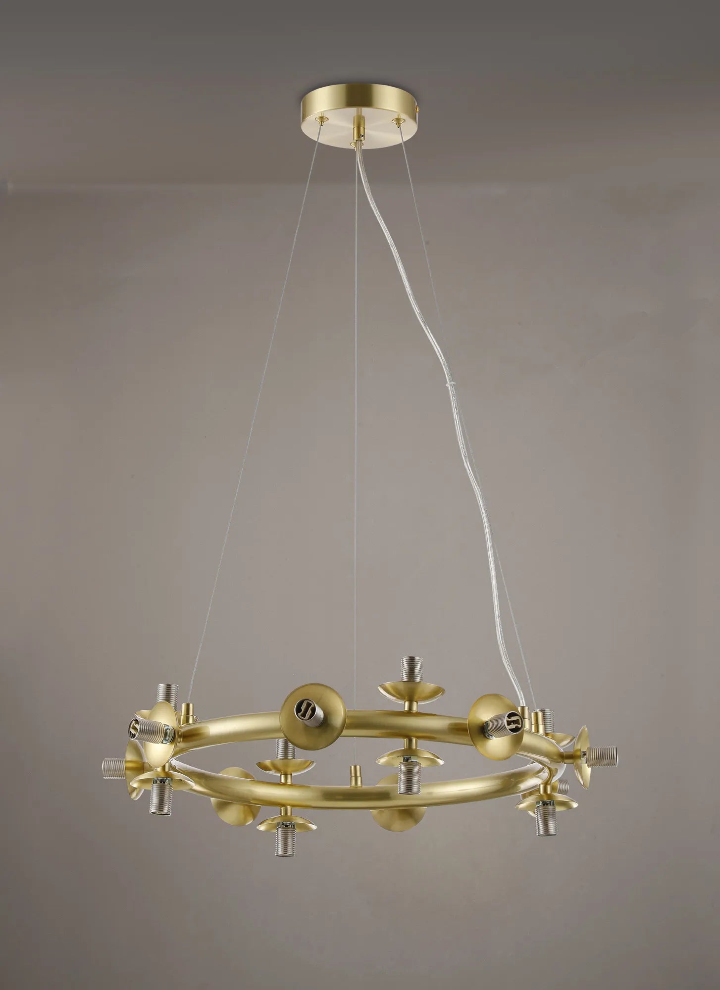 Deacon Circular Pendant (Frame Only) 16 Light - Satin Gold
