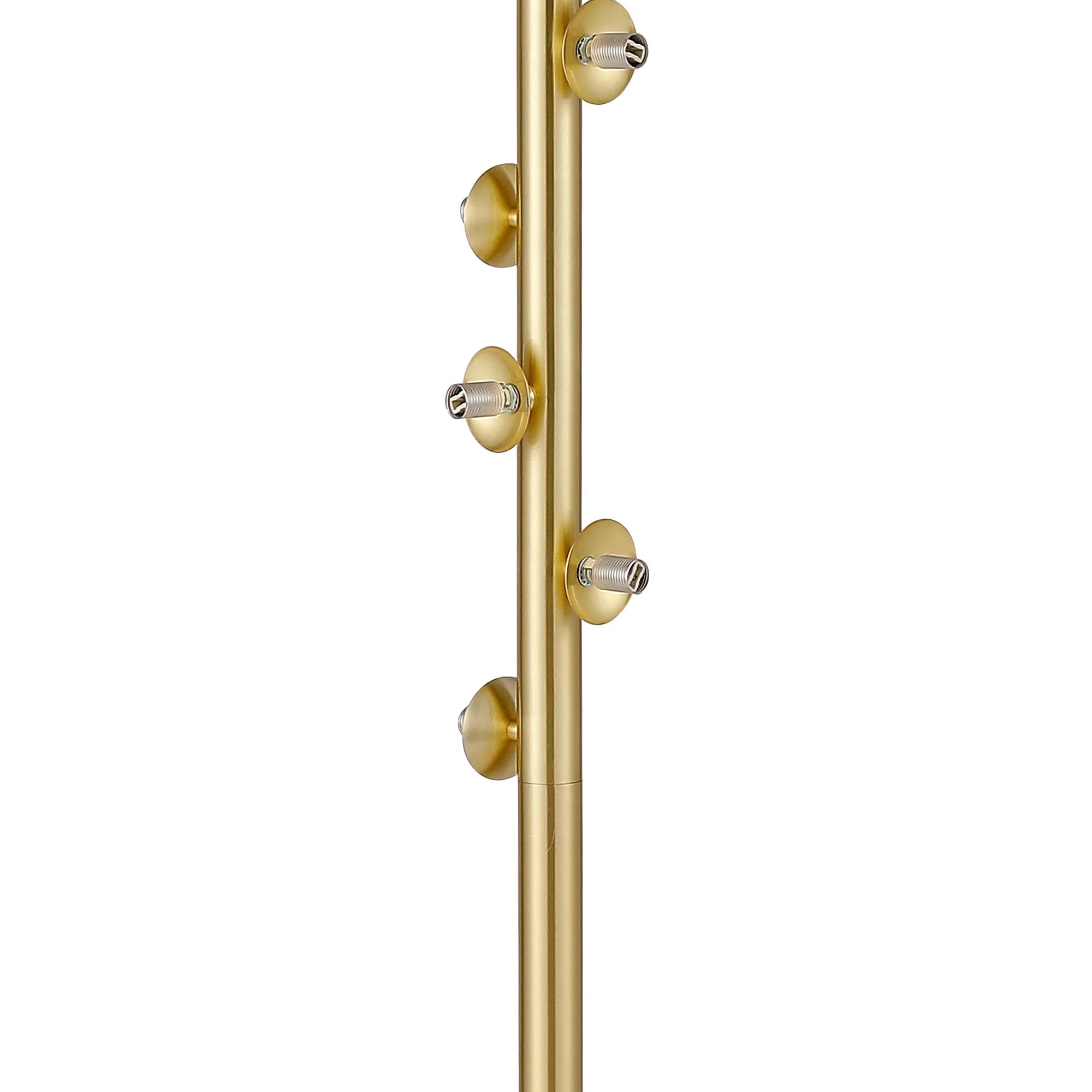 Deacon Floor Lamp Without Shade 1 Single Light - Satin Gold