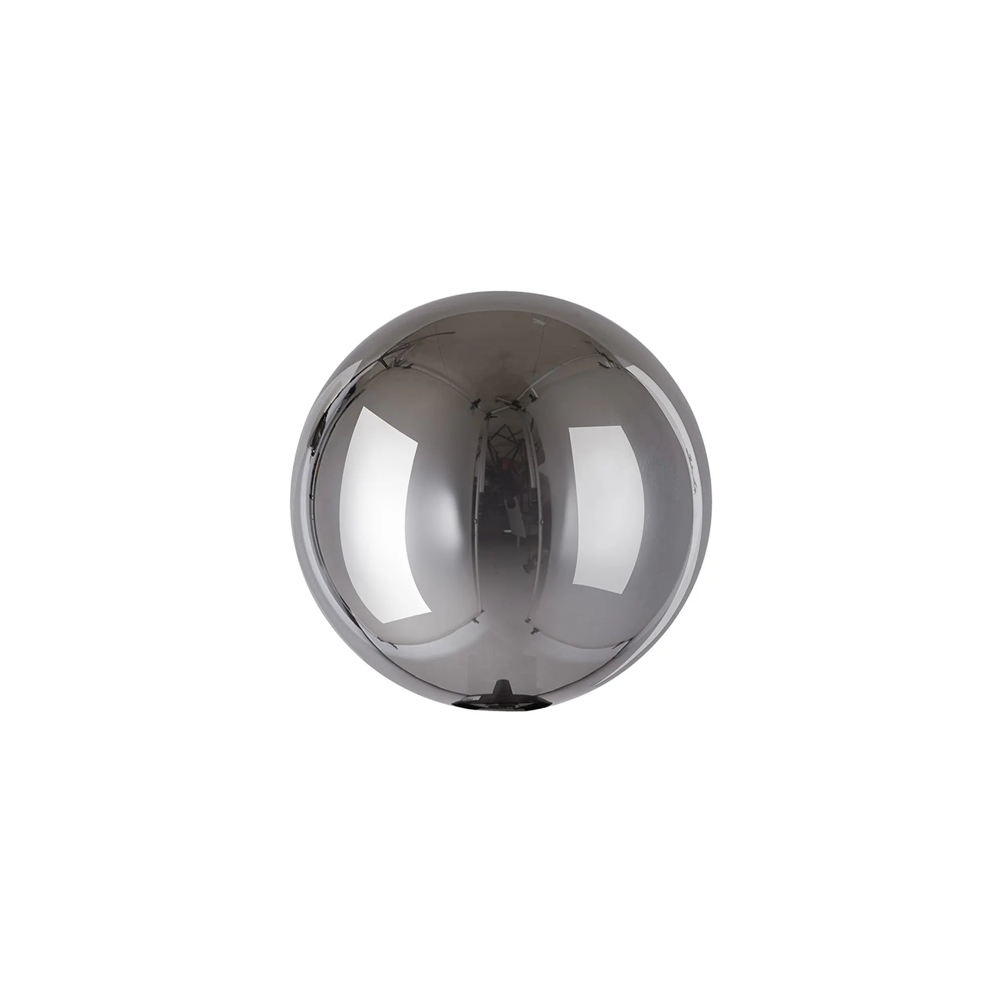 Deacon 10cm Round Chrome Plated Glass