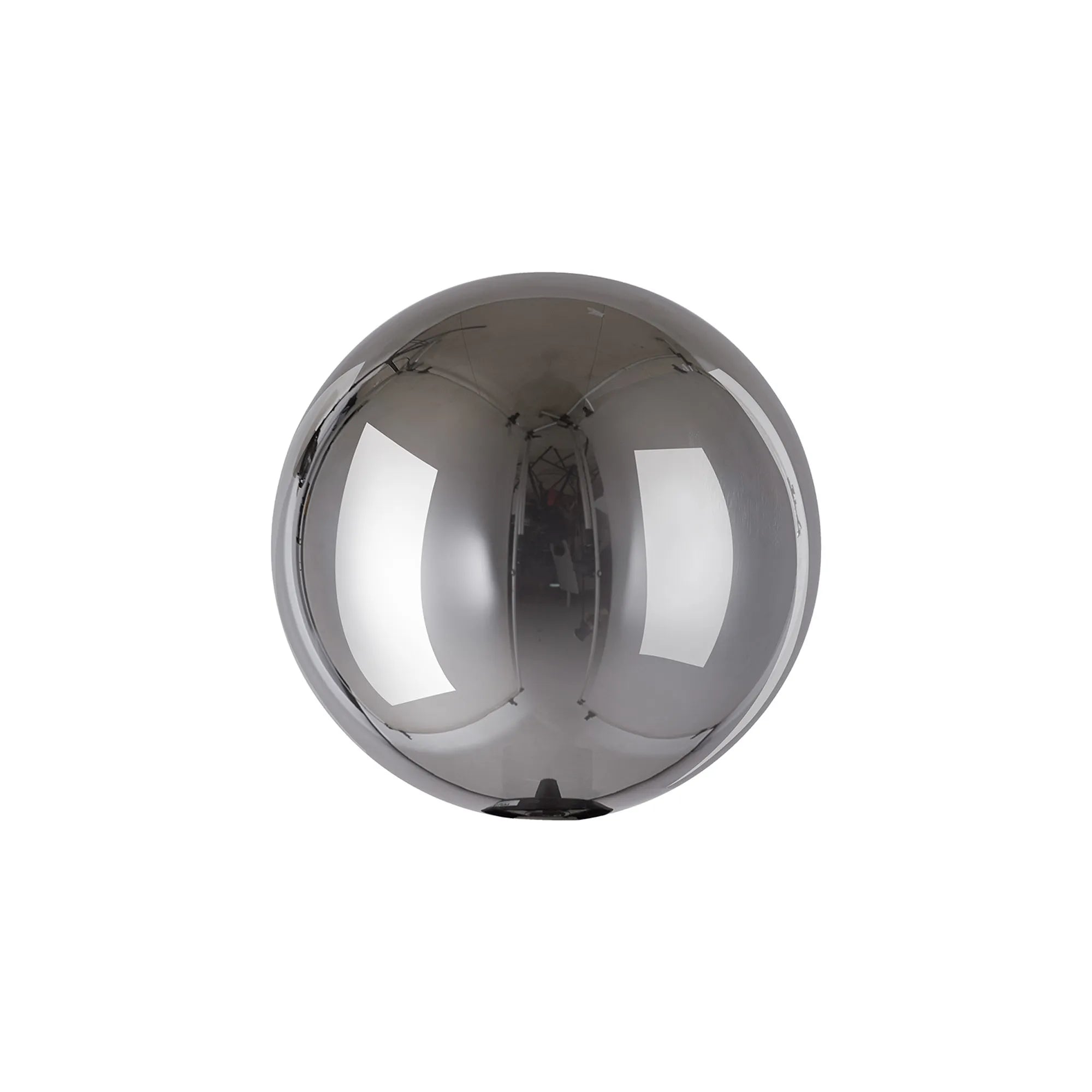 Deacon 12cm Round Chrome Plated Glass