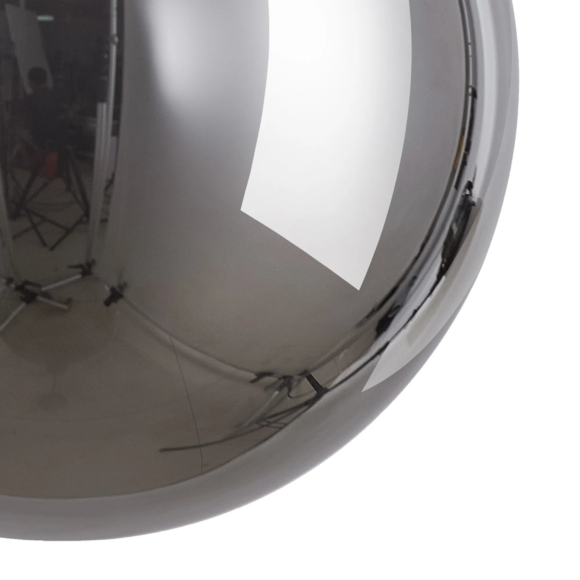 Deacon 12cm Round Chrome Plated Glass