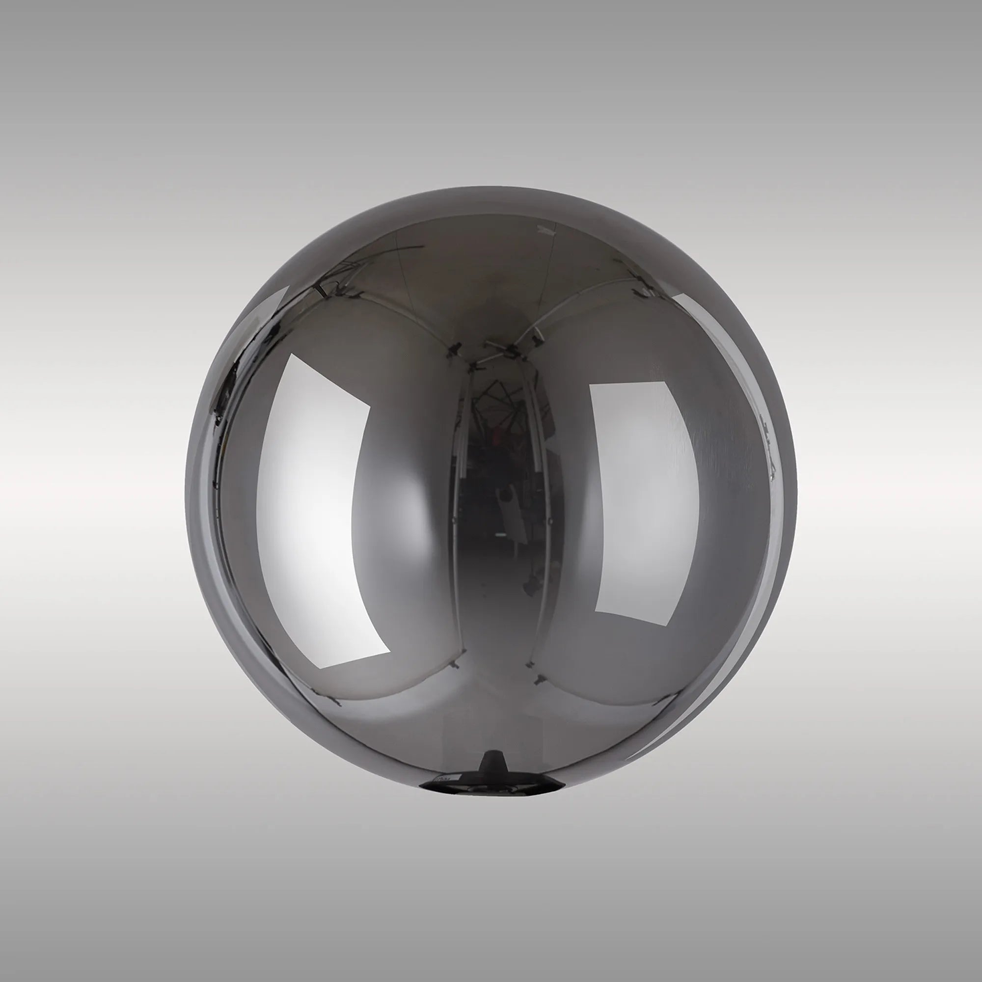 Deacon 15cm Round Chrome Plated Glass