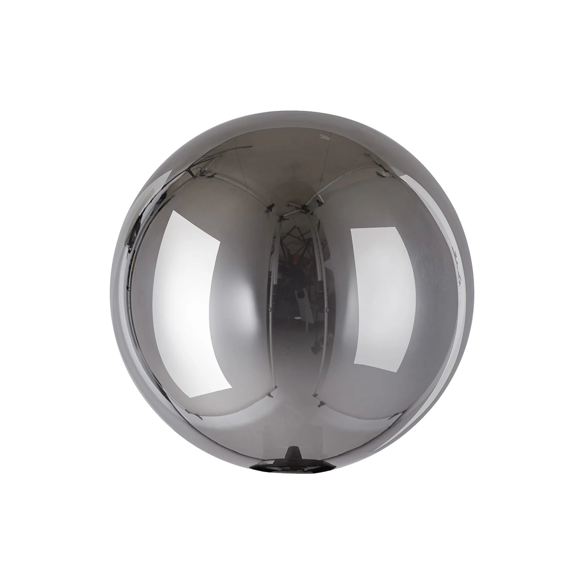 Deacon 15cm Round Chrome Plated Glass
