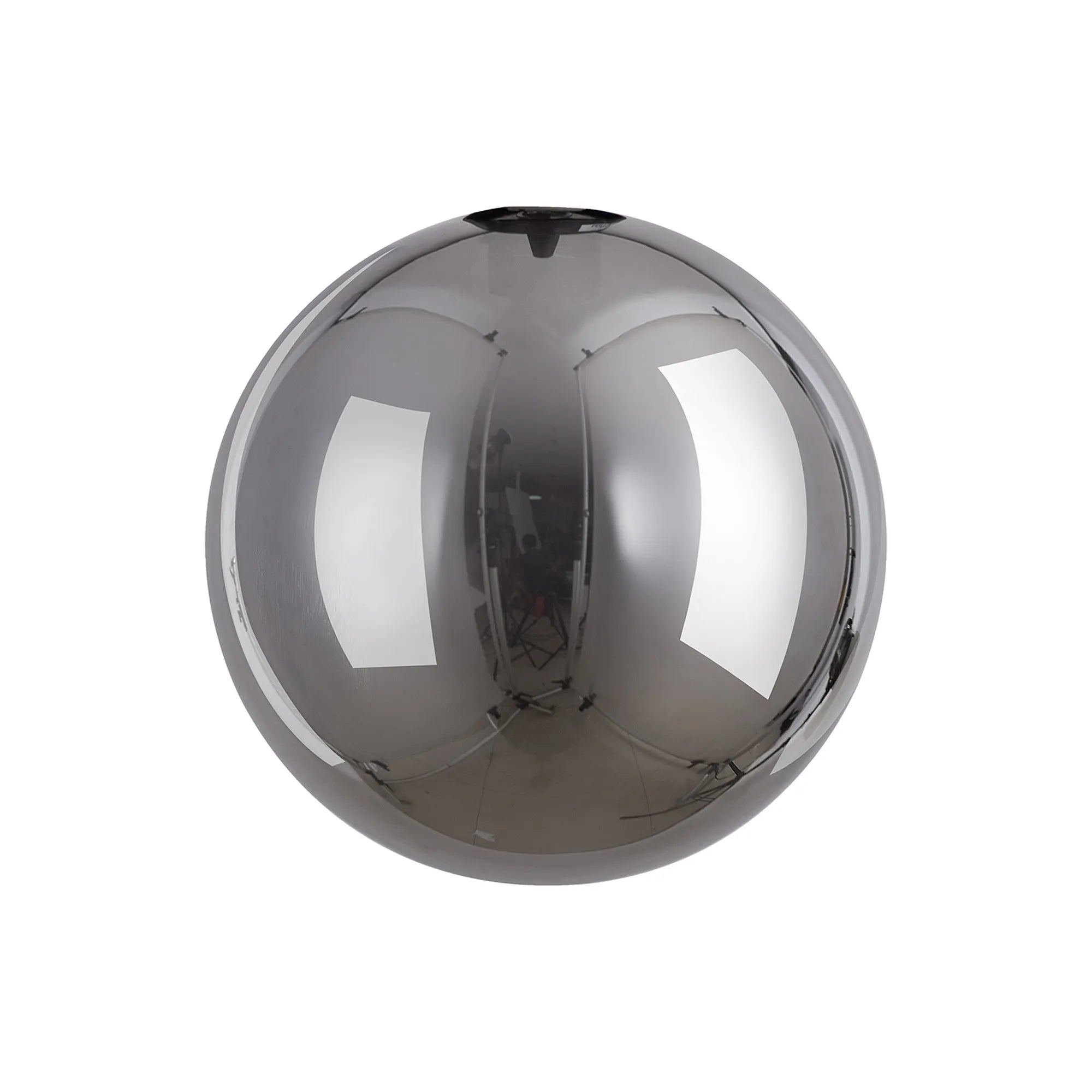 Deacon 15cm Round Chrome Plated Glass