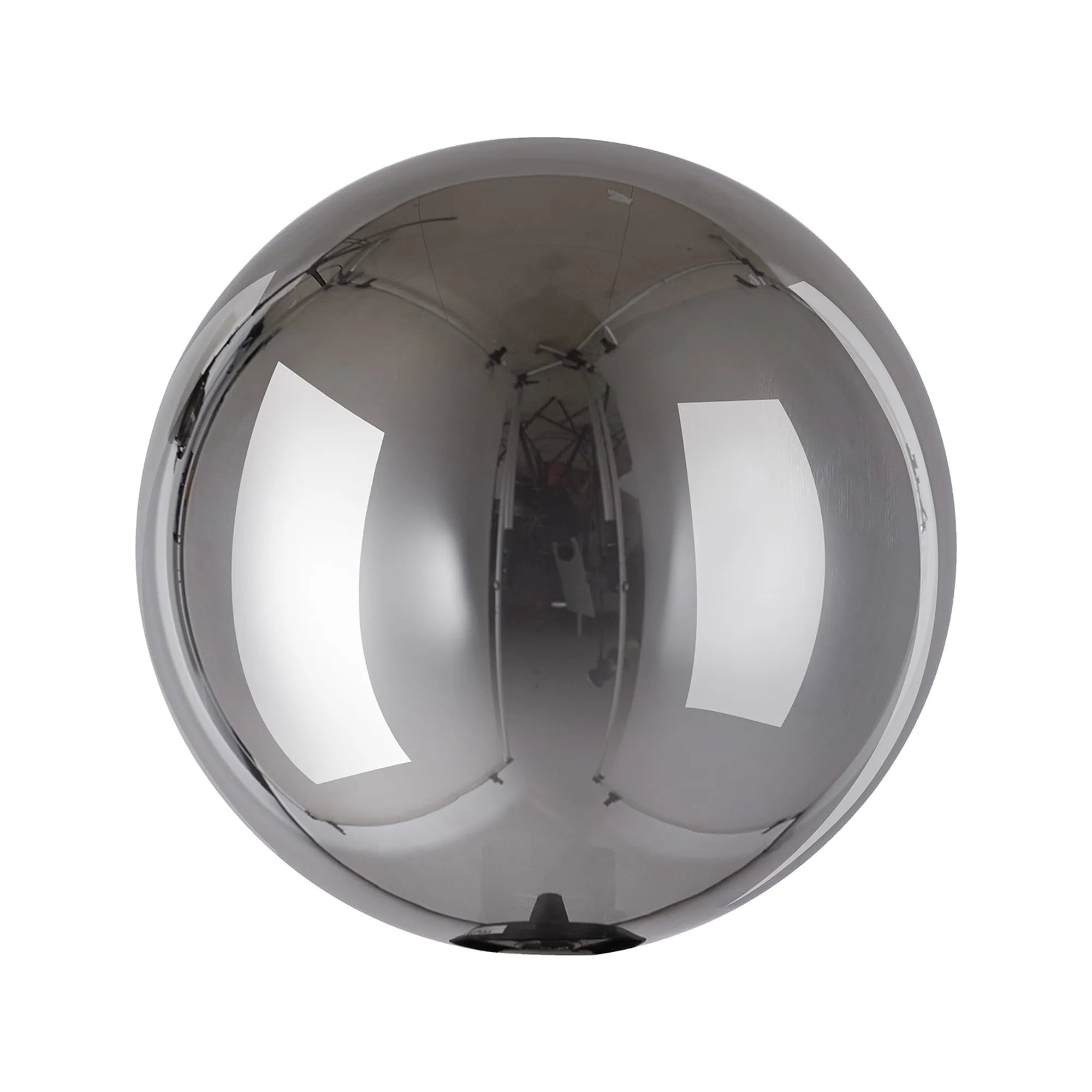 Deacon 18cm Round Chrome Plated Glass