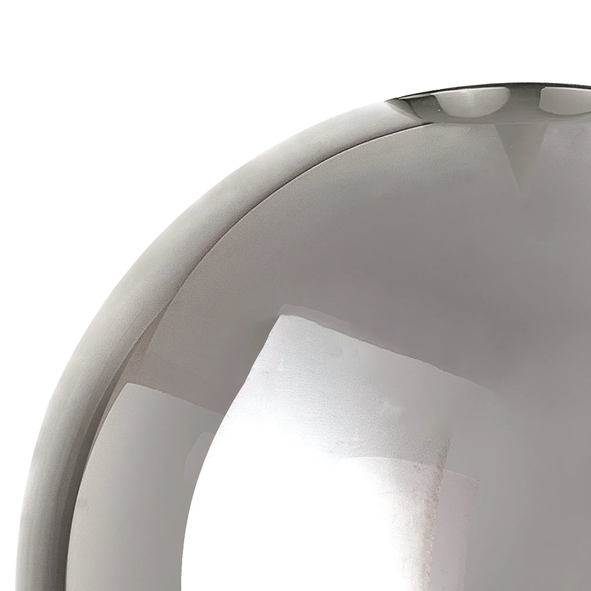 Deacon 12cm Round Smoke Plated Glass