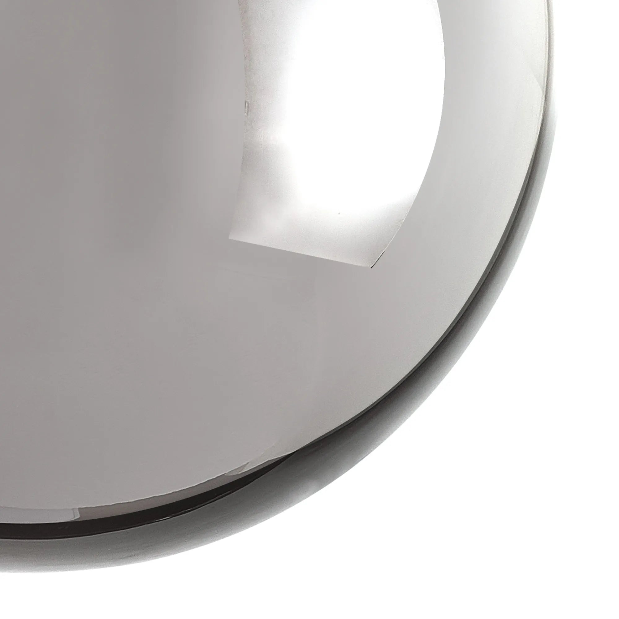 Deacon 18cm Round Smoke Plated Glass