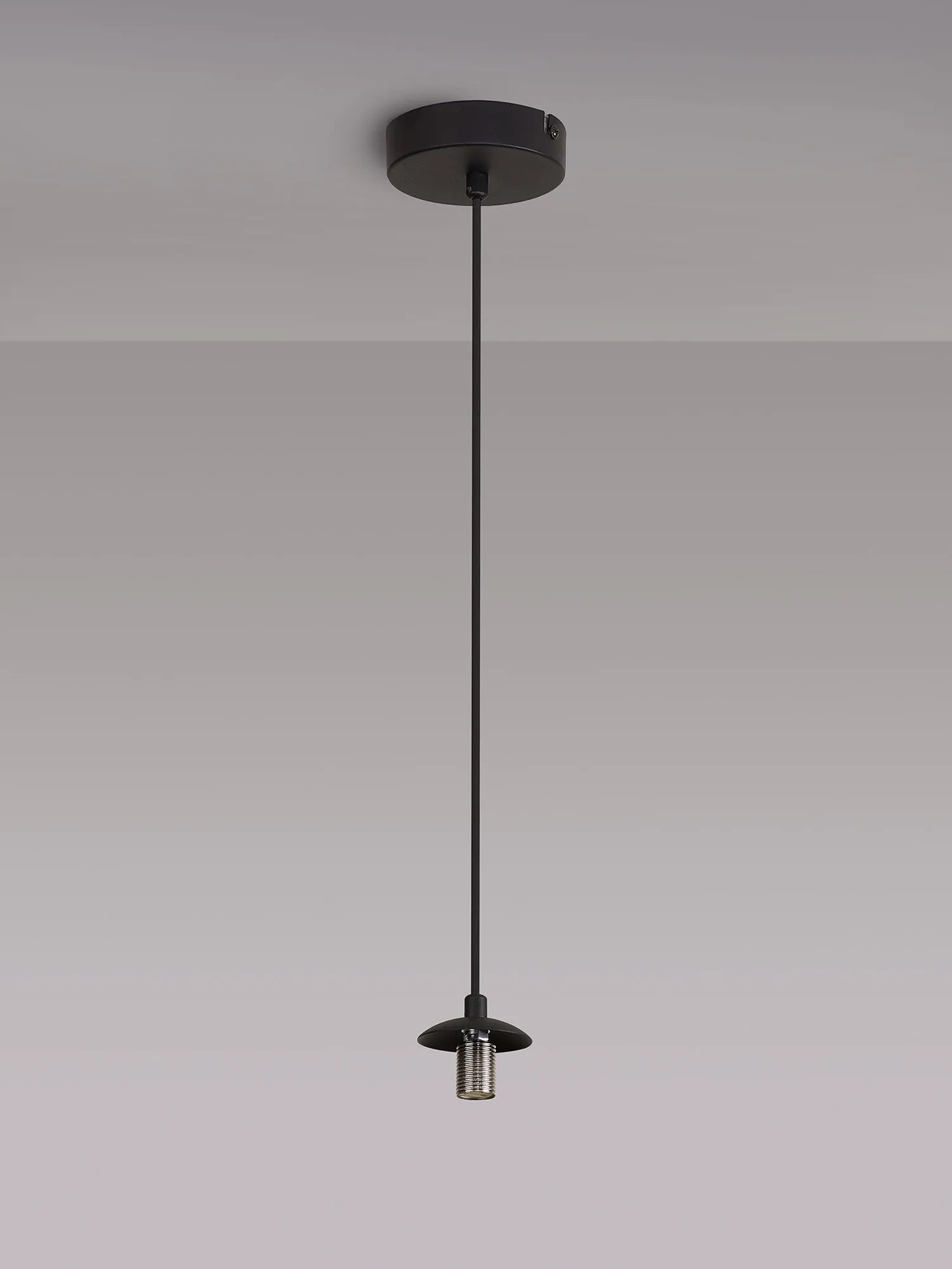 Deacon Single Pendant (Frame Only) Single Light - Satin Black